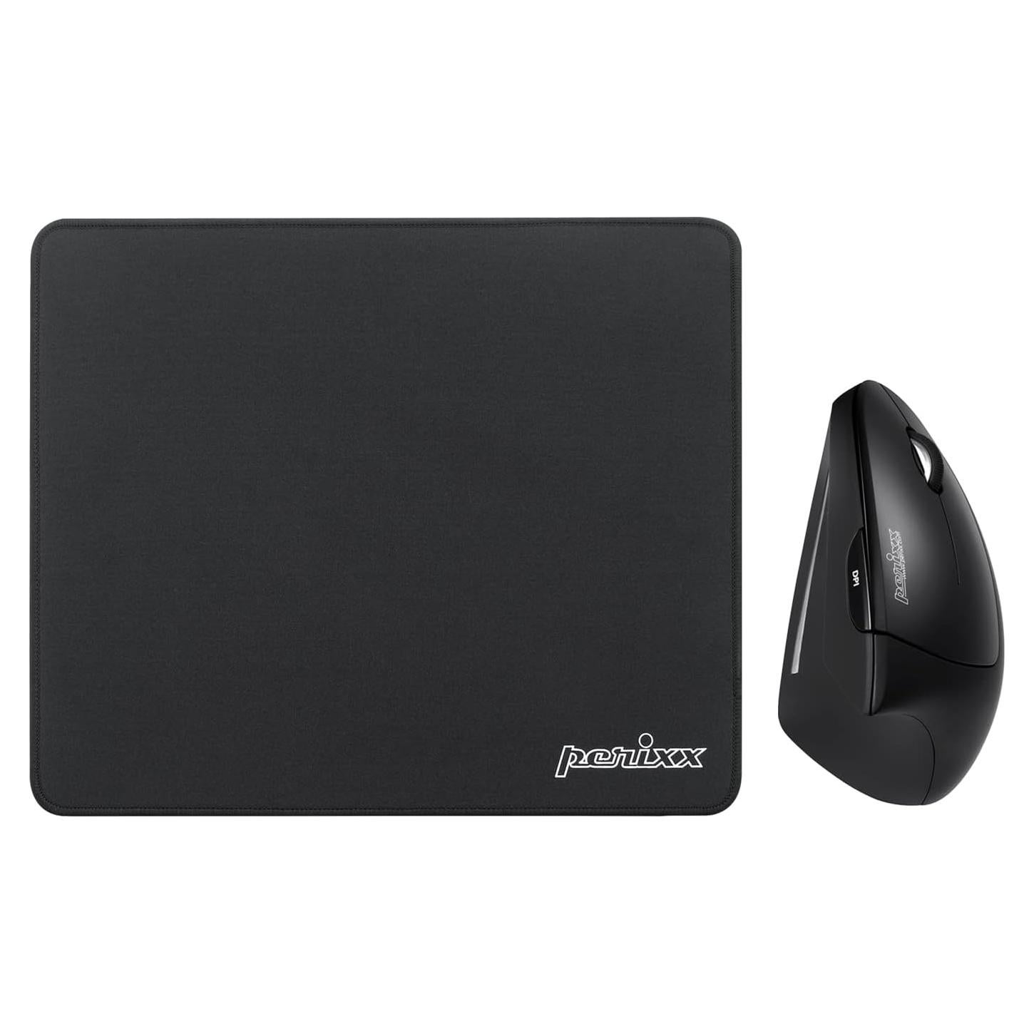 Ratón Vertical Inalámbrico Perixx con Alfombrilla Impermeable 30.48x25.4 cm
