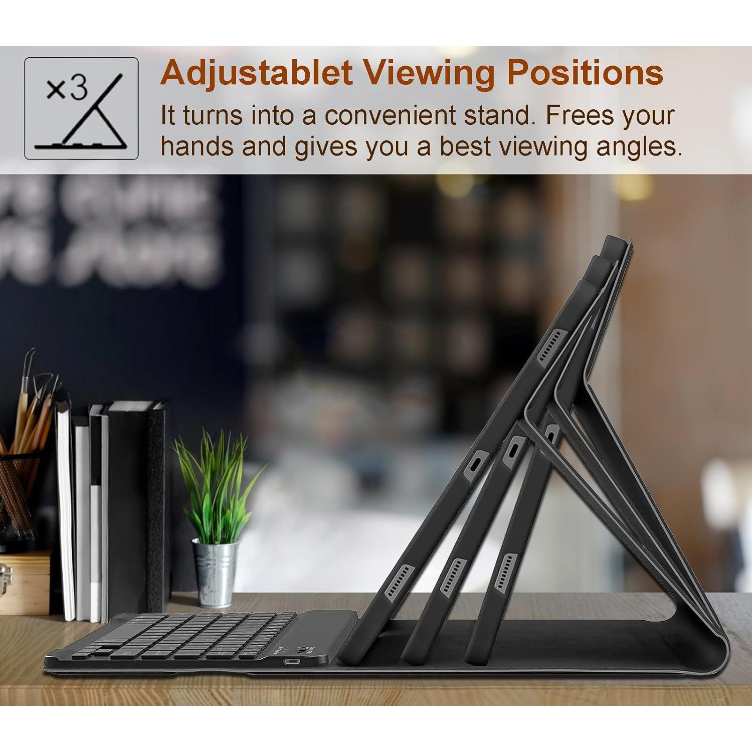 Funda Teclado Bluetooth Samsung Galaxy Tab S9 FE/S9 11" con S Pen