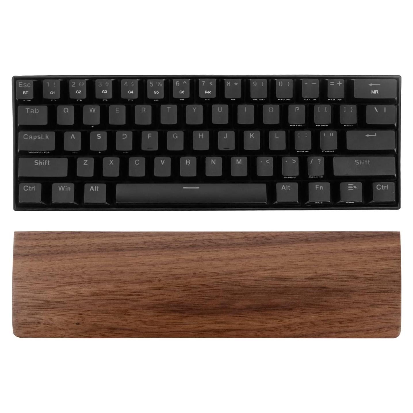Reposamuñecas de Madera Linkidea para Teclado 61 Teclas
