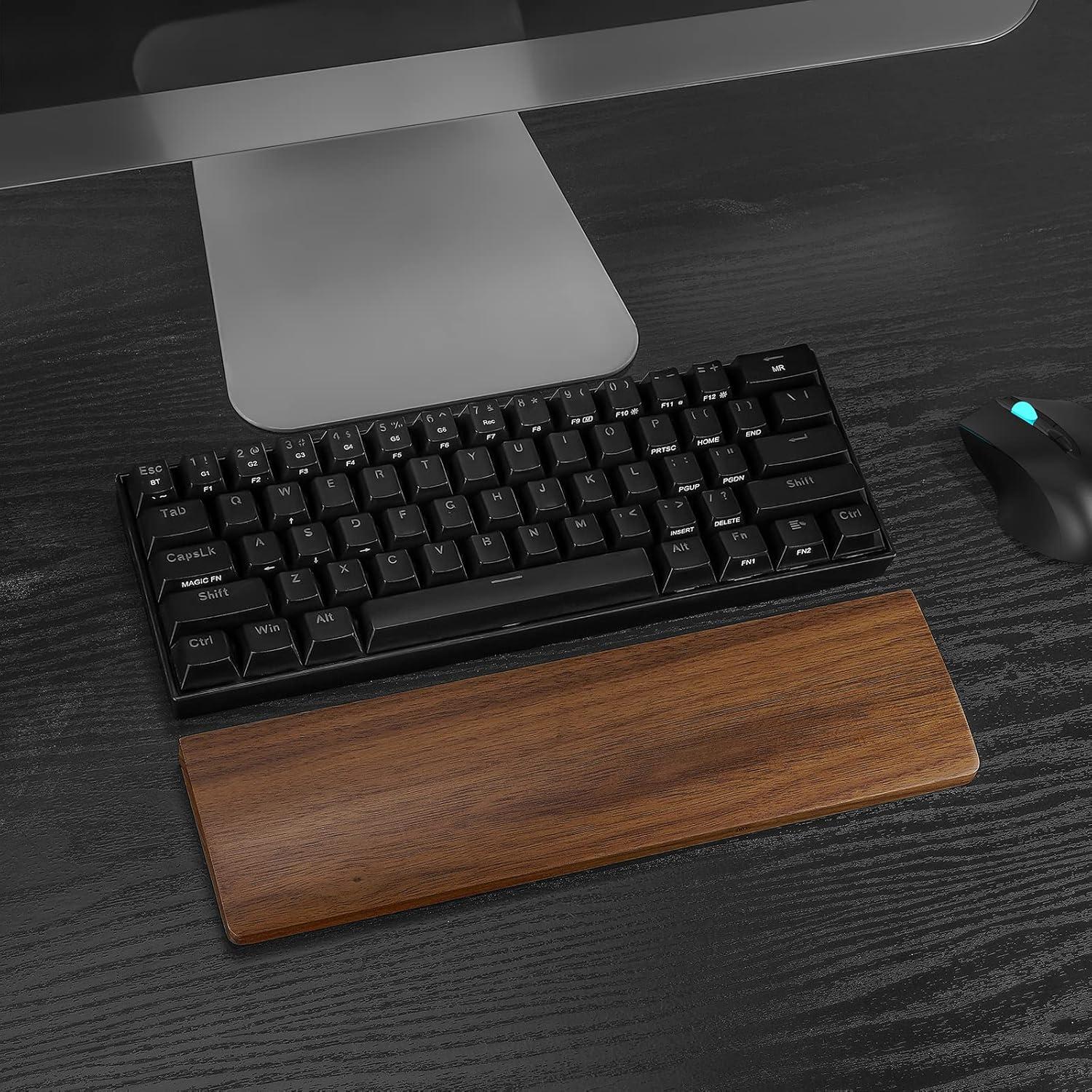 Reposamuñecas de Madera Linkidea para Teclado 61 Teclas