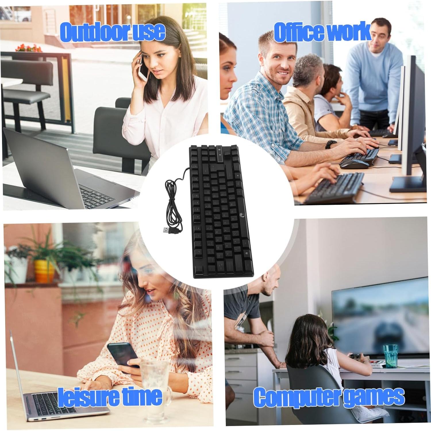 Teclado Mecánico Retroiluminado Artibetter USB 35.8x13cm