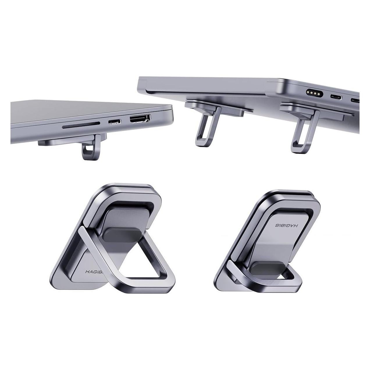 Soporte para Laptop Hagibis Ajustable Aluminio Gris 12-17"