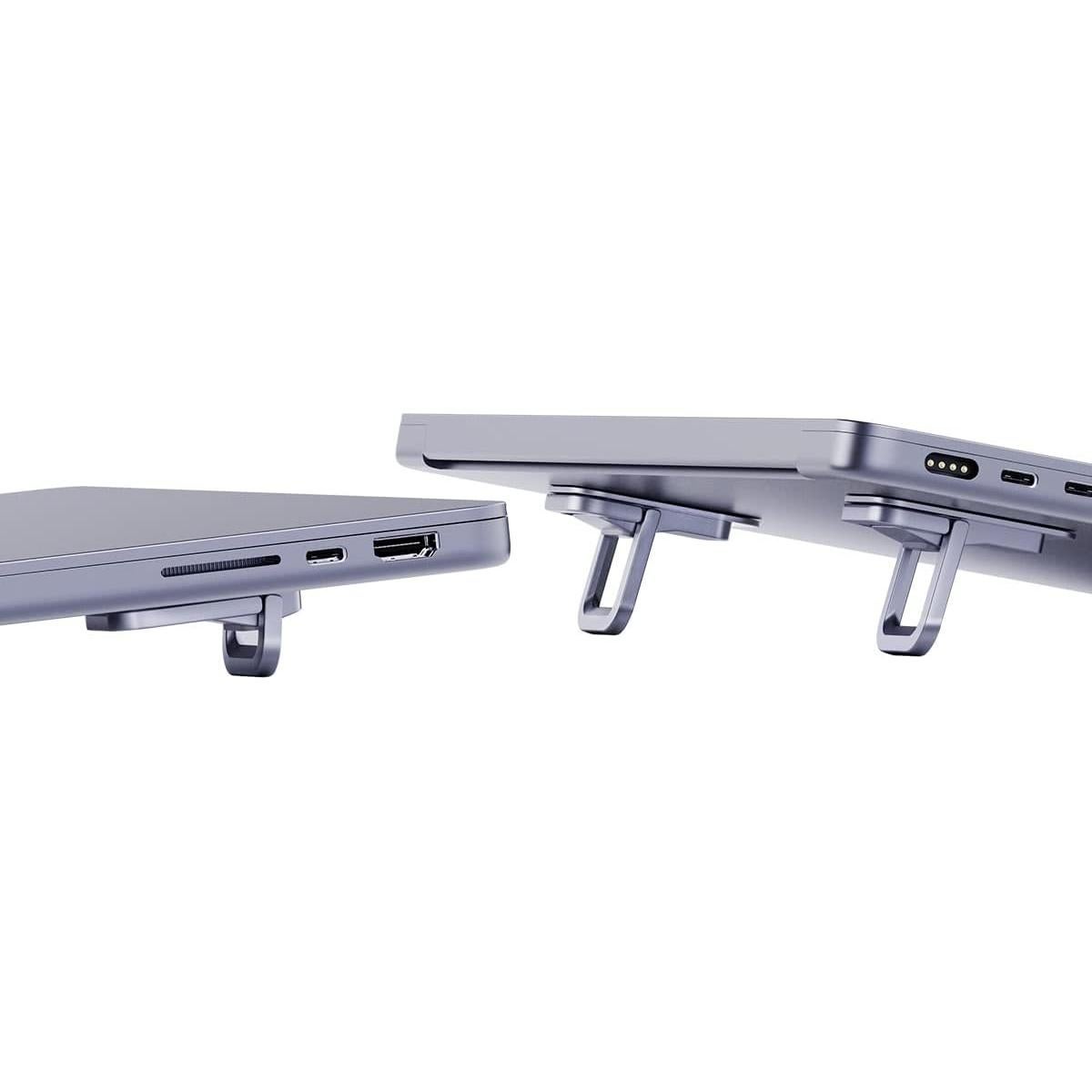 Soporte para Laptop Hagibis Ajustable Aluminio Gris 12-17"