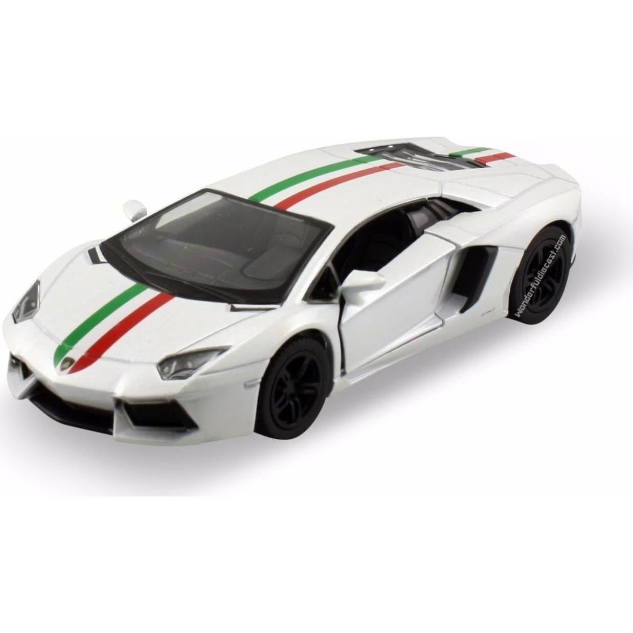 Set de 4 Modelos Die Cast Lamborghini Aventador 1:38 KiNSMART