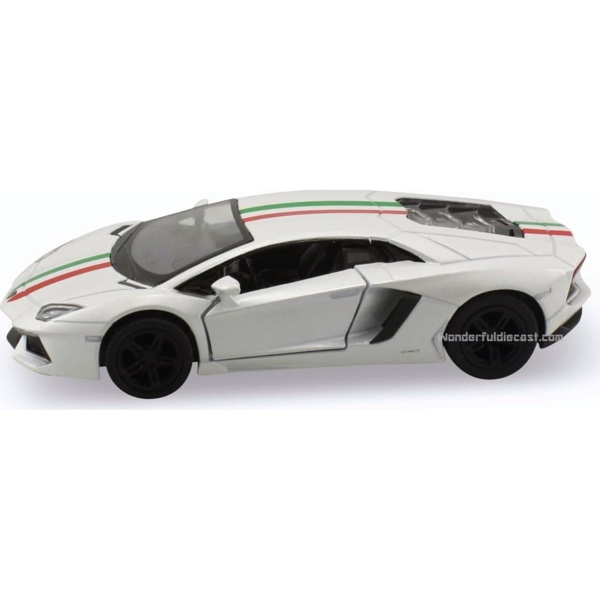 Set de 4 Modelos Die Cast Lamborghini Aventador 1:38 KiNSMART