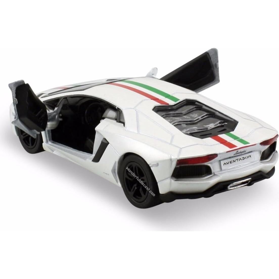 Set de 4 Modelos Die Cast Lamborghini Aventador 1:38 KiNSMART