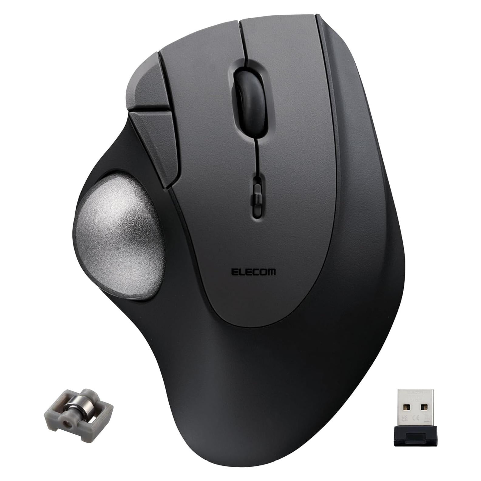 Mouse Trackball Inalámbrico ELECOM M-IT11DRBK Negro 36mm