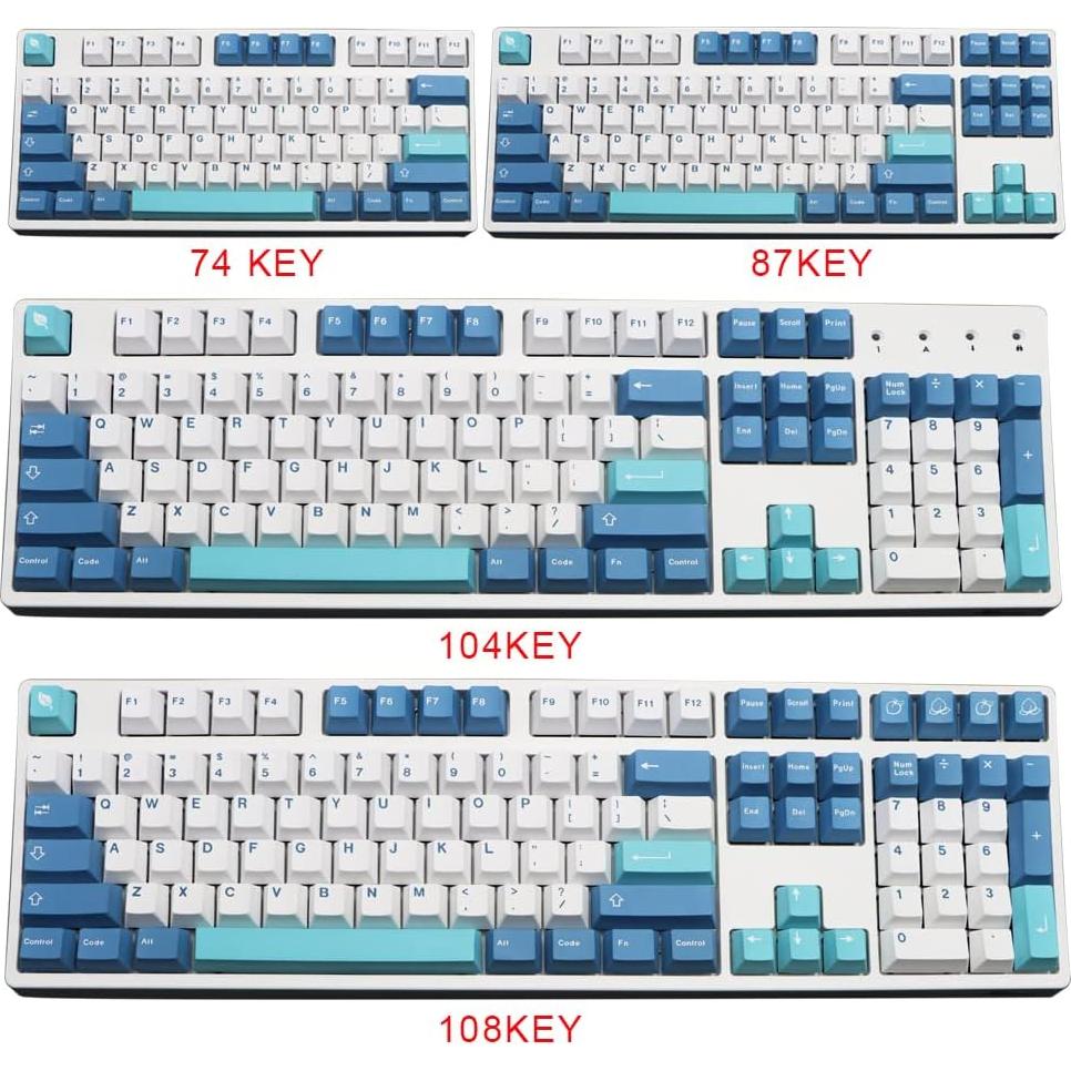 Teclas PBT MOLGRIA Shoko 129 para Teclado Gaming - Cherry MX