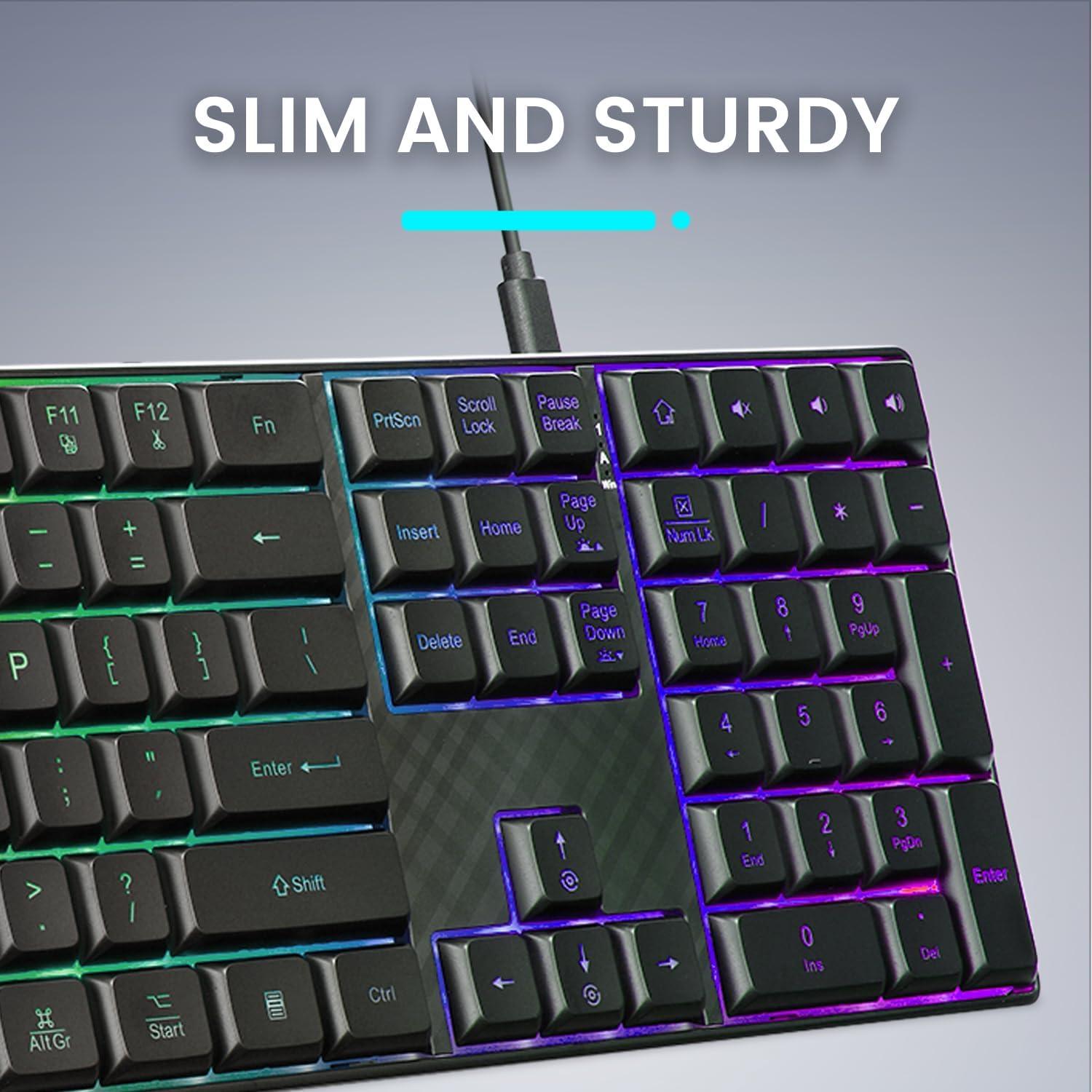 Teclado USB Retroiluminado Perixx PERIBOARD-329 Negro