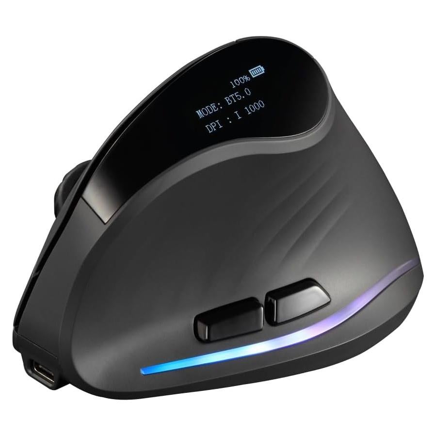 Mouse Vertical Inalámbrico Bluetooth Zelotes F35C 4000 DPI