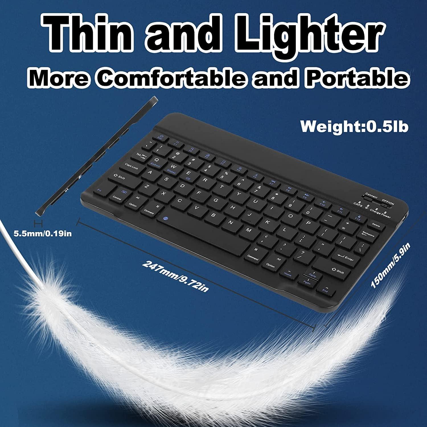 Combo Teclado y Ratón Inalámbrico Ergonómico Bluetooth Negro