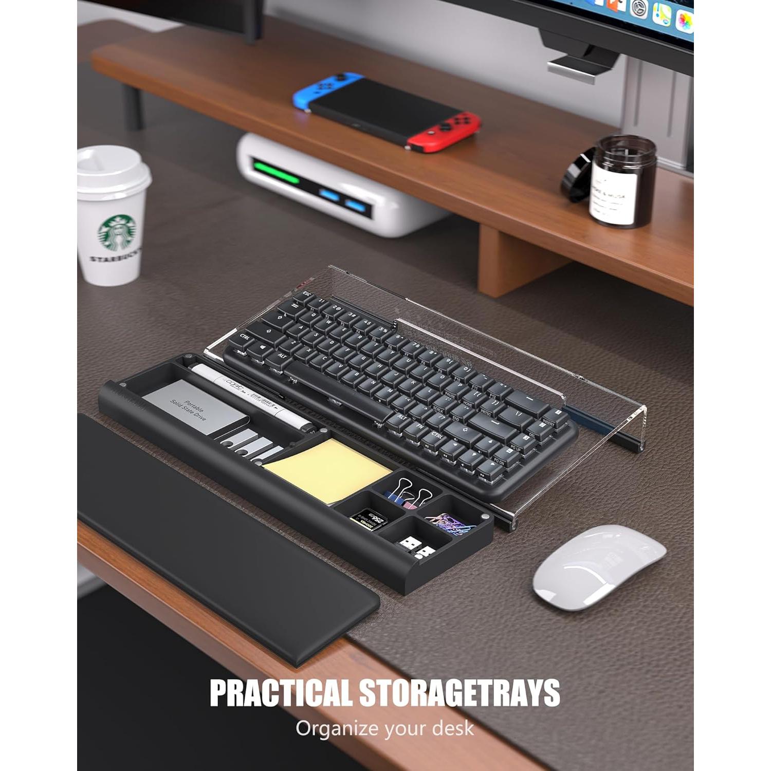 Soporte Ergonómico para Teclado HUICHANMI con Reposamuñecas