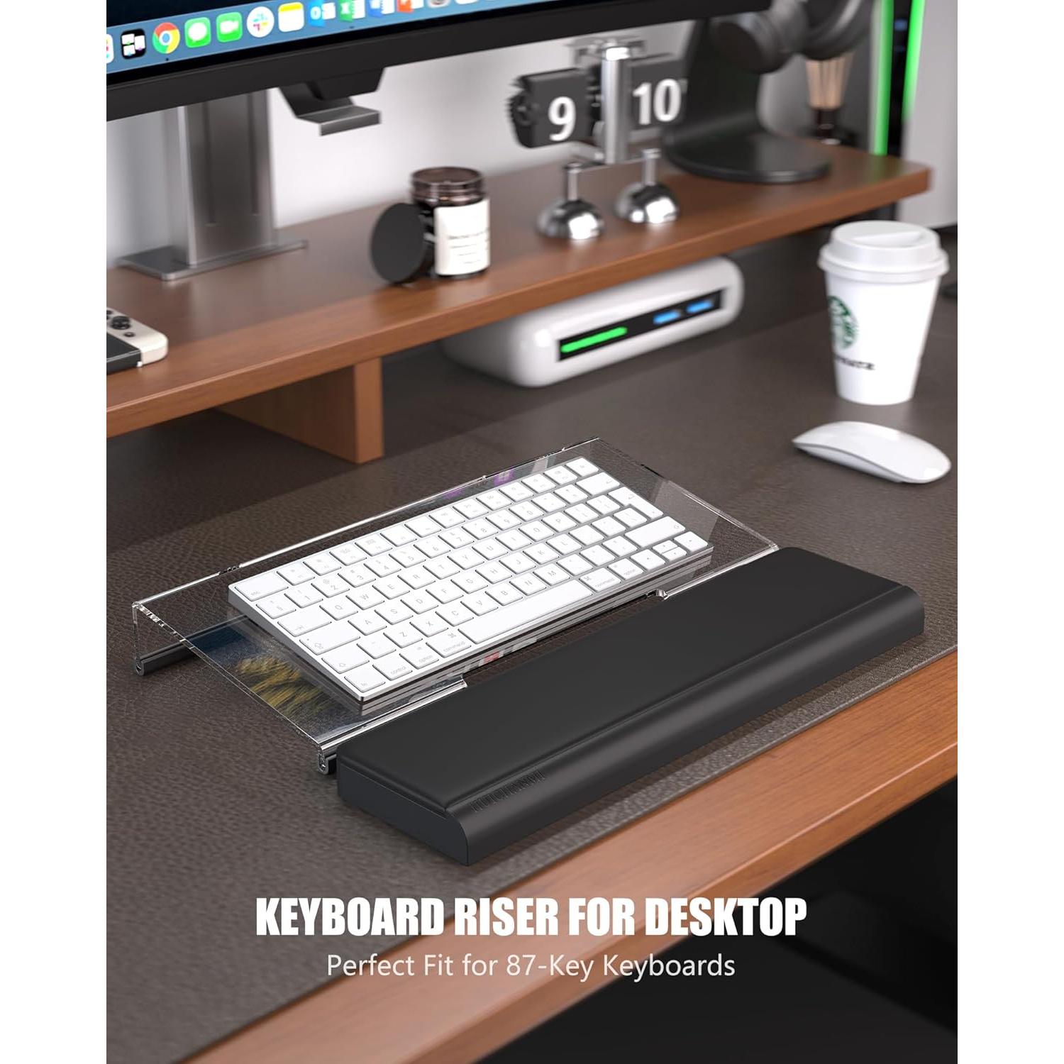 Soporte Ergonómico para Teclado HUICHANMI con Reposamuñecas