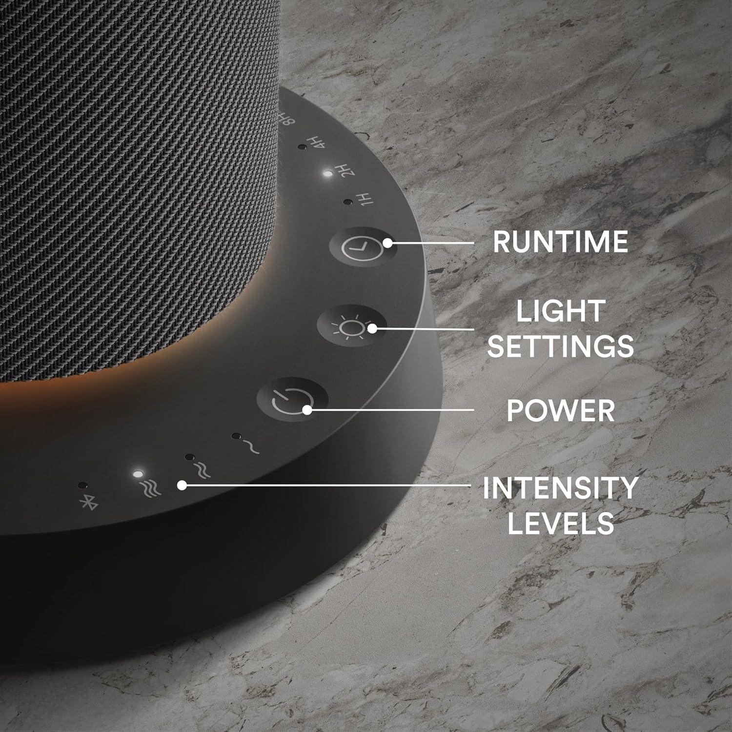 Difusor de Aromas Homedics SereneScent Recargable Negro