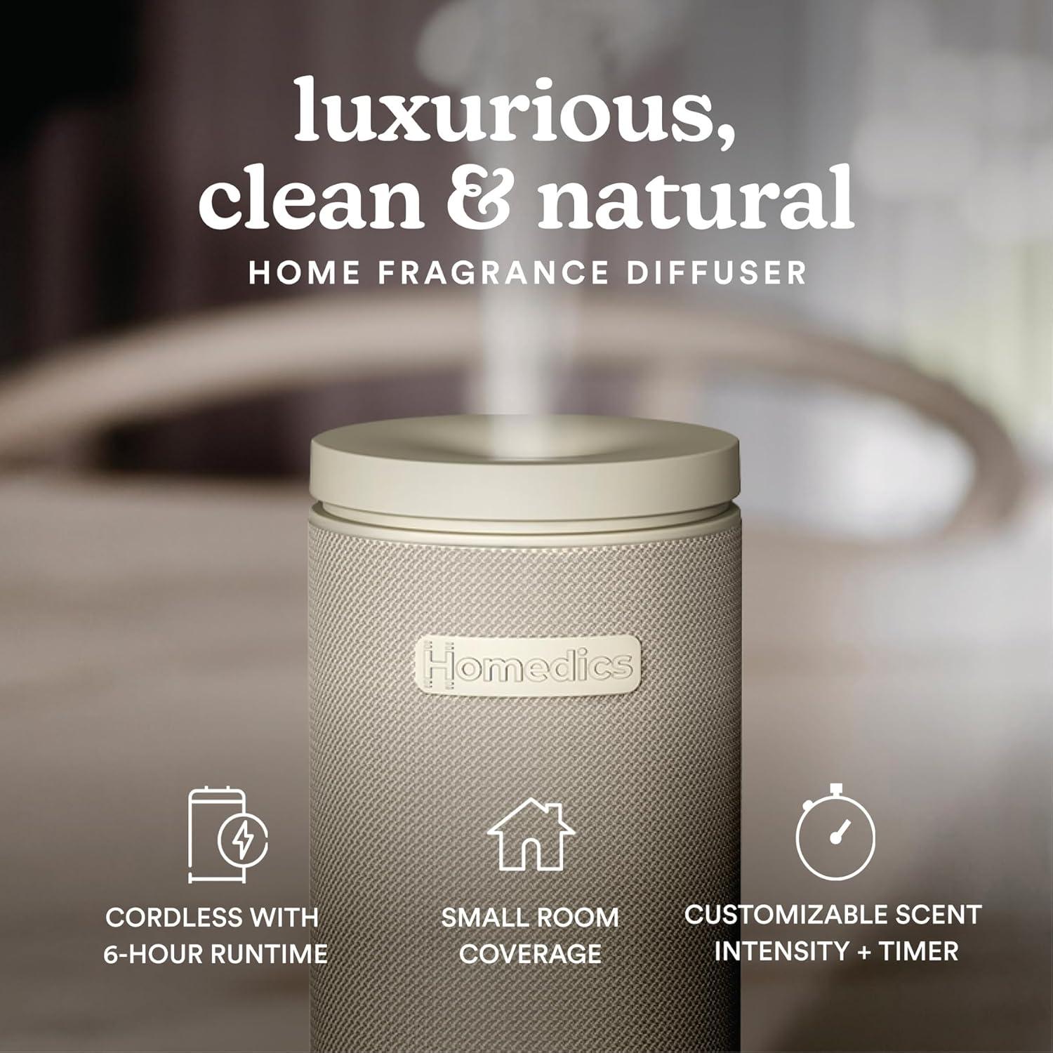 Difusor de Aromaterapia Homedics SereneScent Mini Beige