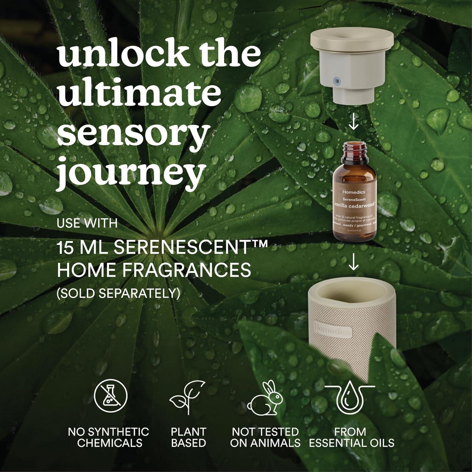 Difusor de Aromaterapia Homedics SereneScent Mini Beige