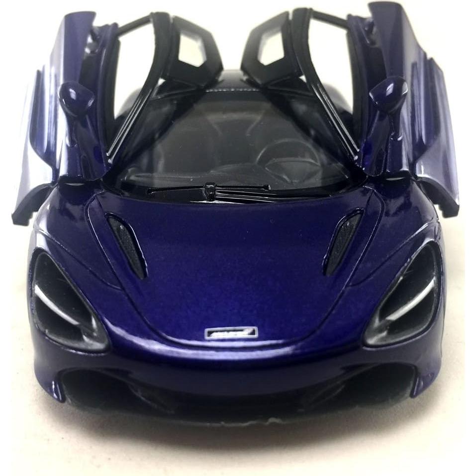 Modelo McLaren 720S Kinsmart 1:36 Metal Púrpura 12.7 cm
