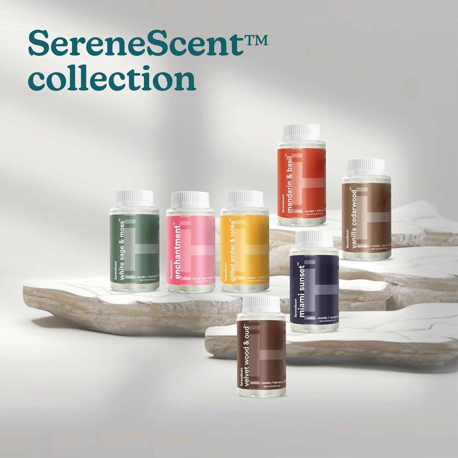 Aceite de Fragancia Homedics SereneScent 120ml Madera de Cedro y Vainilla