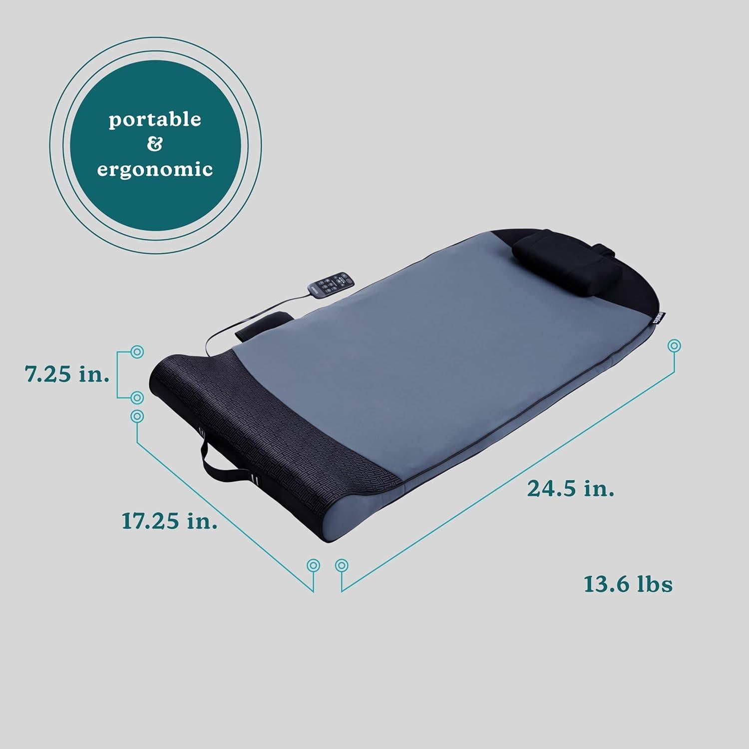 Cama de Estiramiento HoMedics Body Flex con Calor 6 Programas