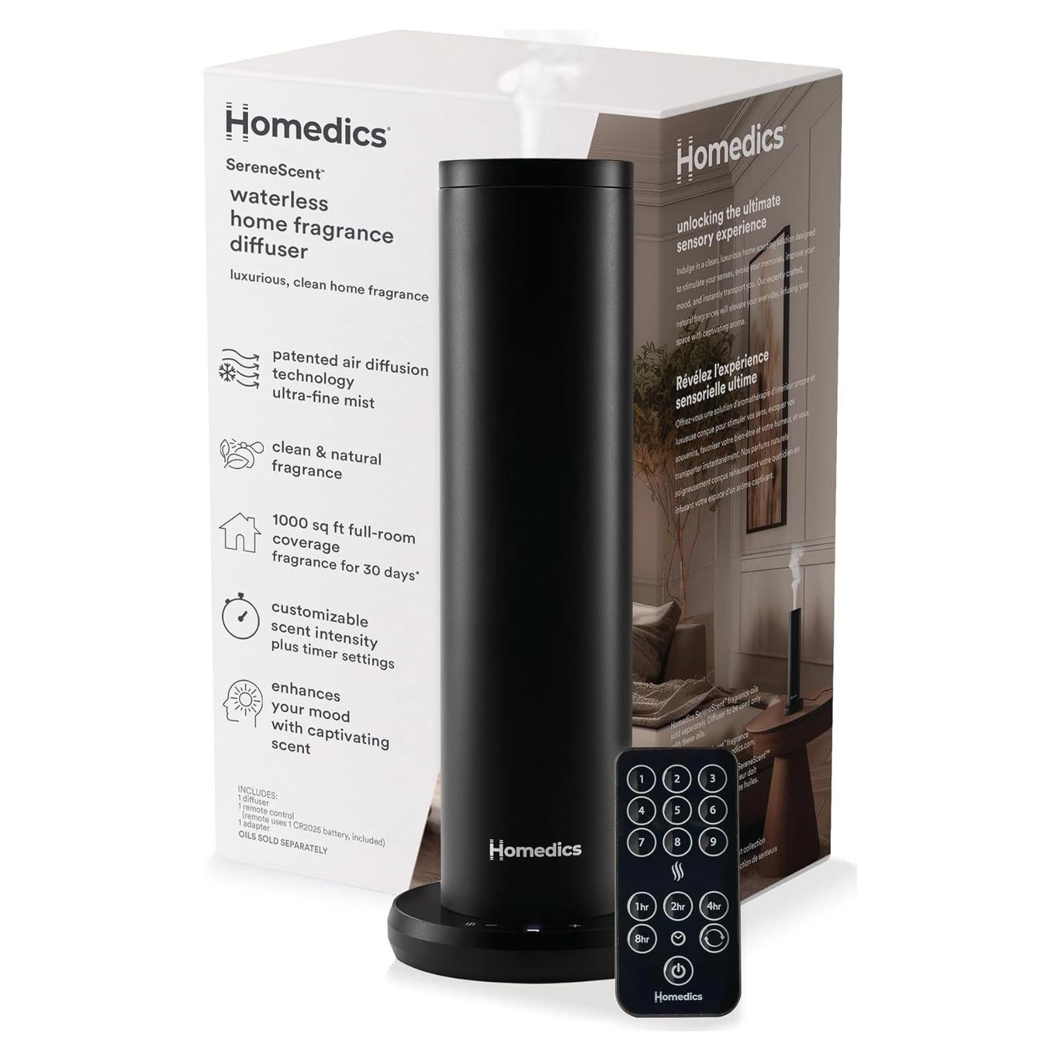 Difusor de Fragancia Sin Agua Homedics SereneScent 120ml