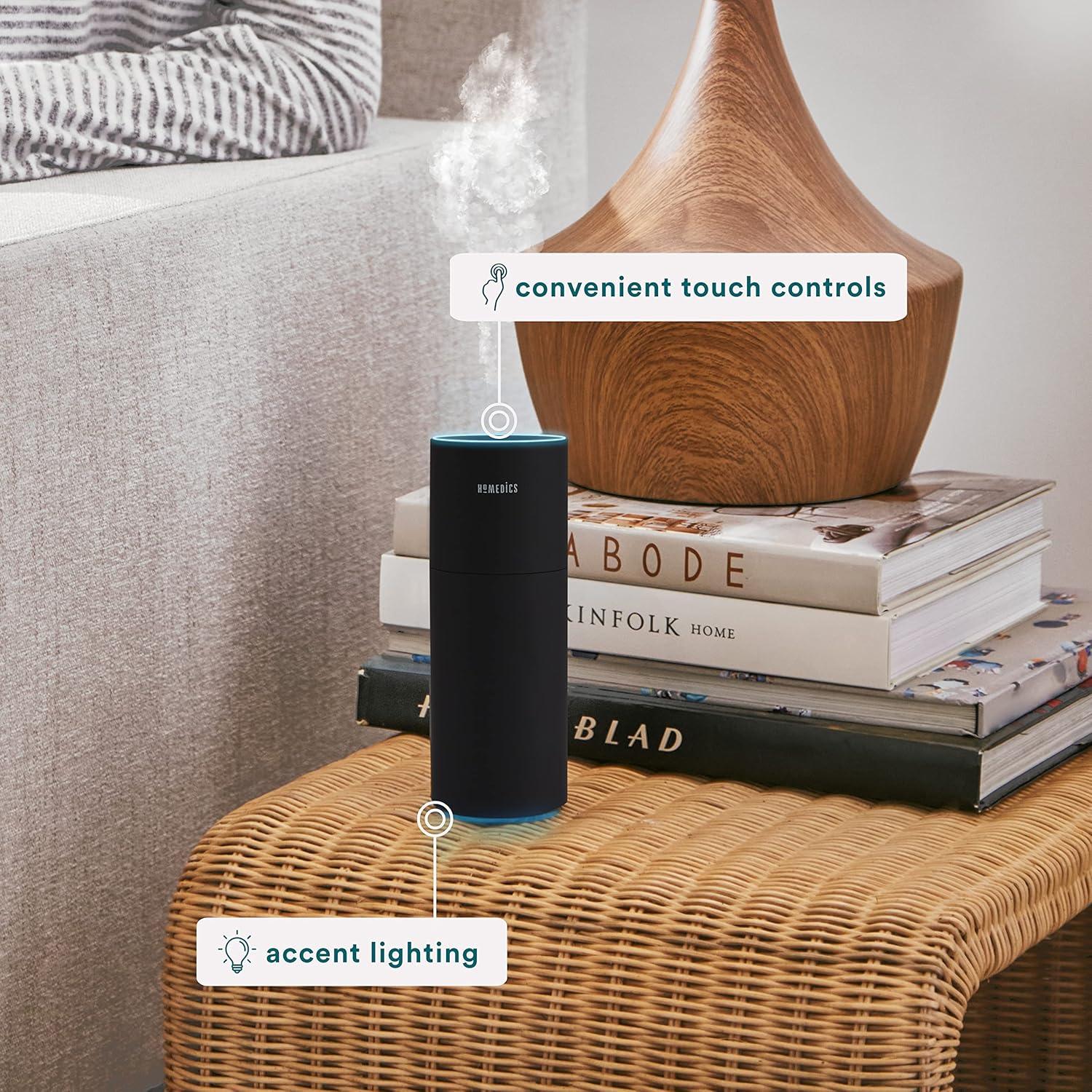 Humidificador Portátil HoMedics TotalComfort 0.25L Negro