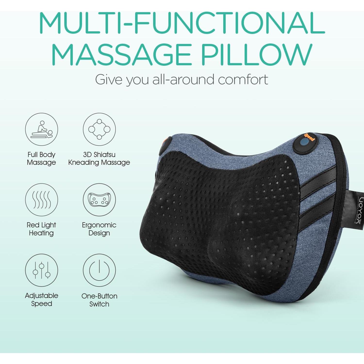 Masajeador de Cuello y Espalda Shiatsu VOYOR-HEALTH 3D con Calor