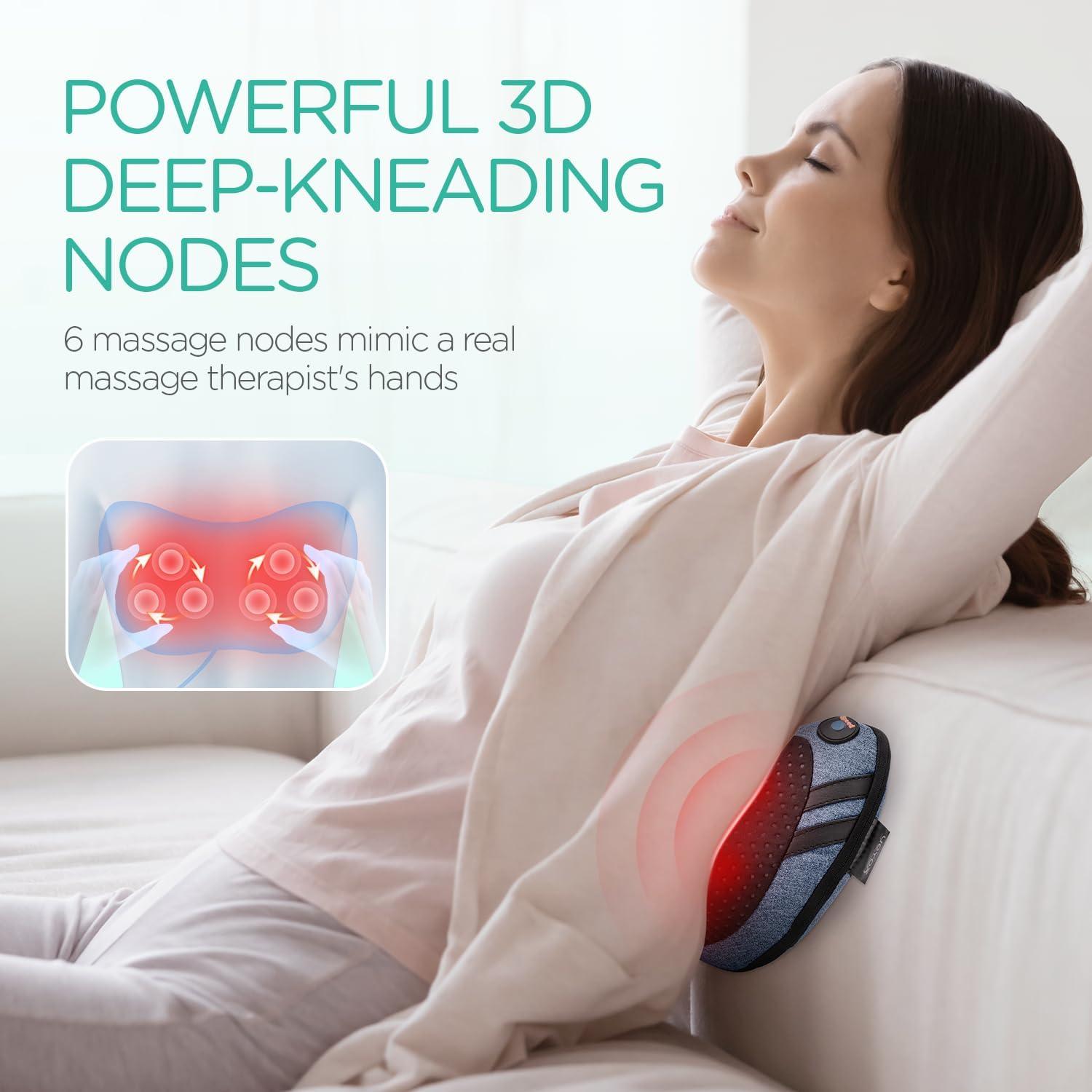 Masajeador de Cuello y Espalda Shiatsu VOYOR-HEALTH 3D con Calor