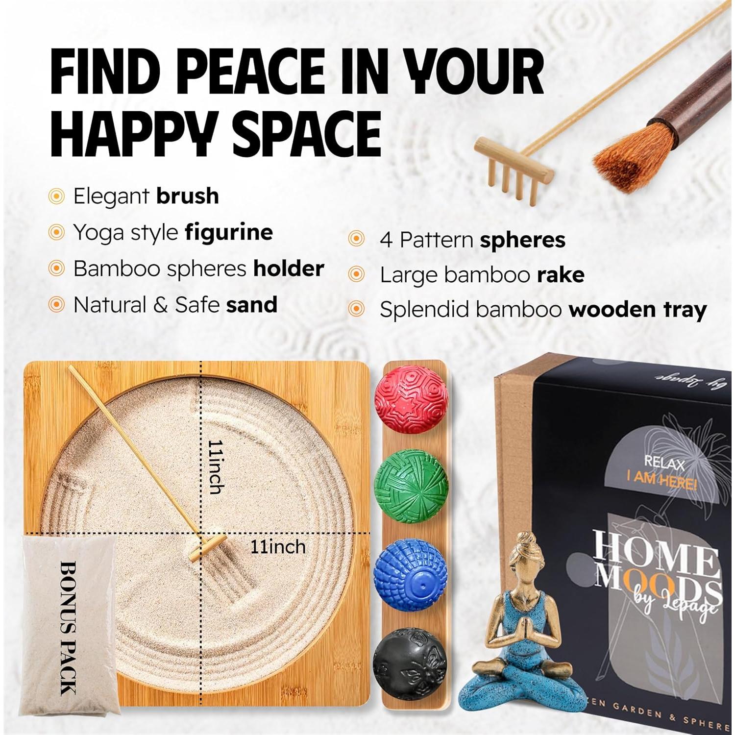 Kit Jardín Zen Japonés Grupo Lepage 27.94x27.94cm Terapia