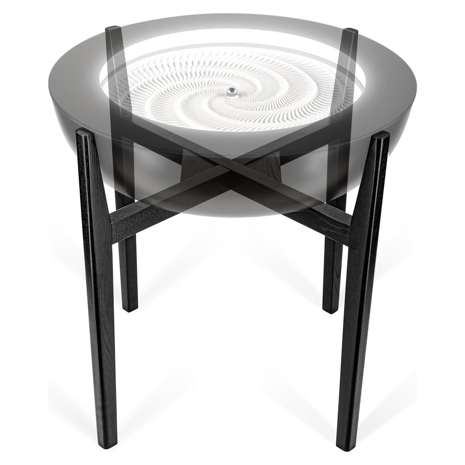 Soporte de Madera Maciza Homedics para Mesa de Arena 53cm Nogal