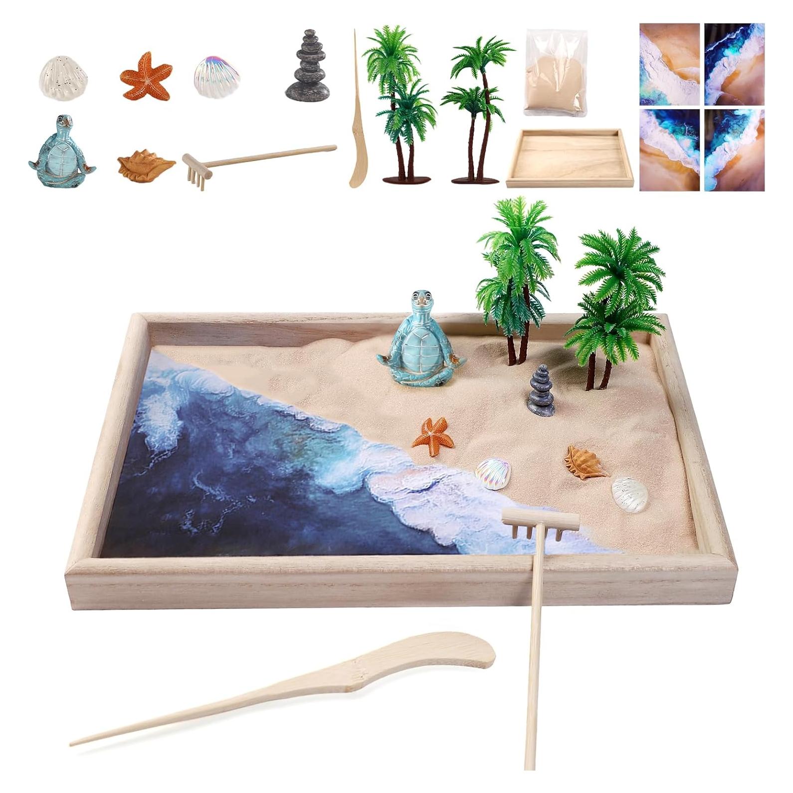Kit Jardín Zen Mini Funsky - Decoración de Escritorio Relax