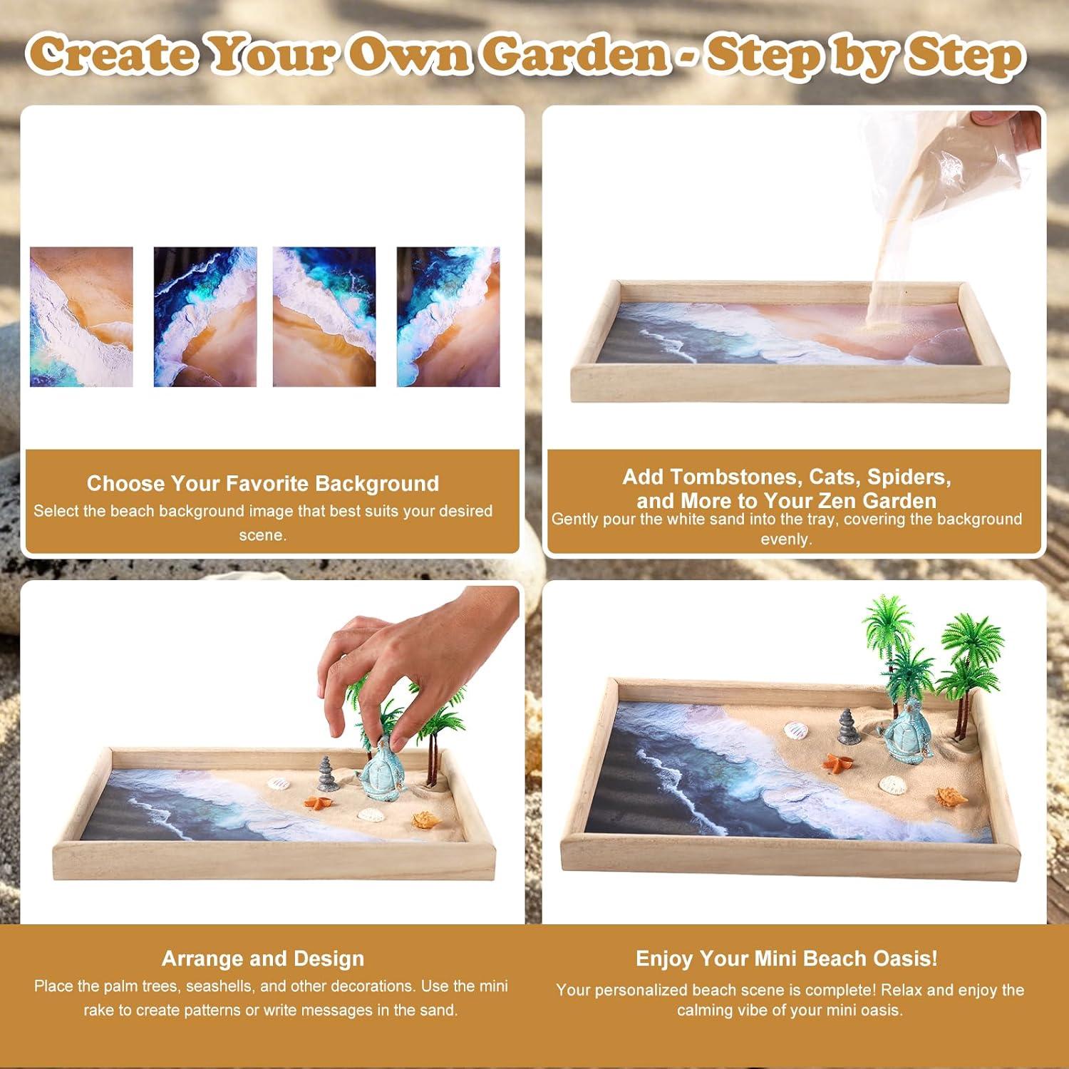 Kit Jardín Zen Mini Funsky - Decoración de Escritorio Relax