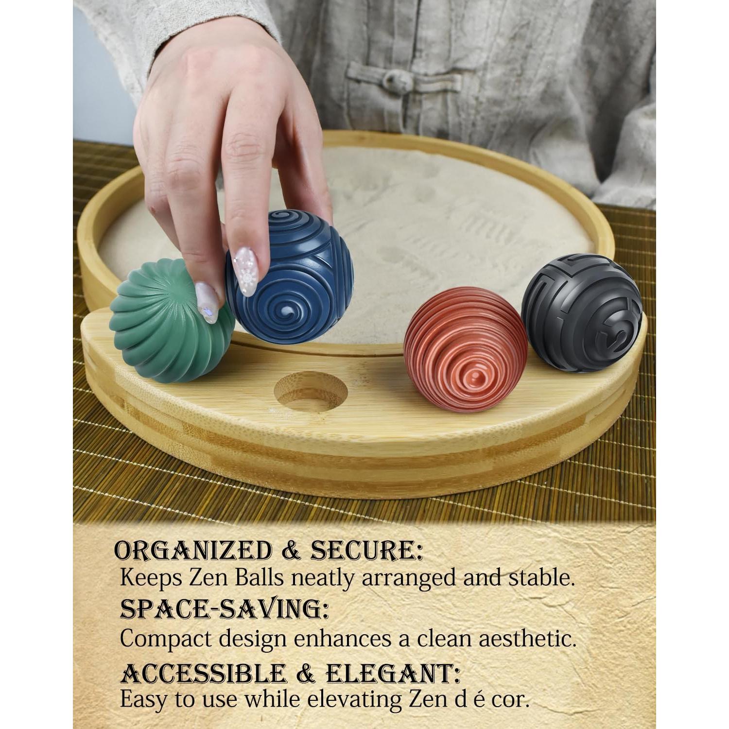 Jardín Zen Japonés Artcome 30cm con 4 Bolas y Rastrillos