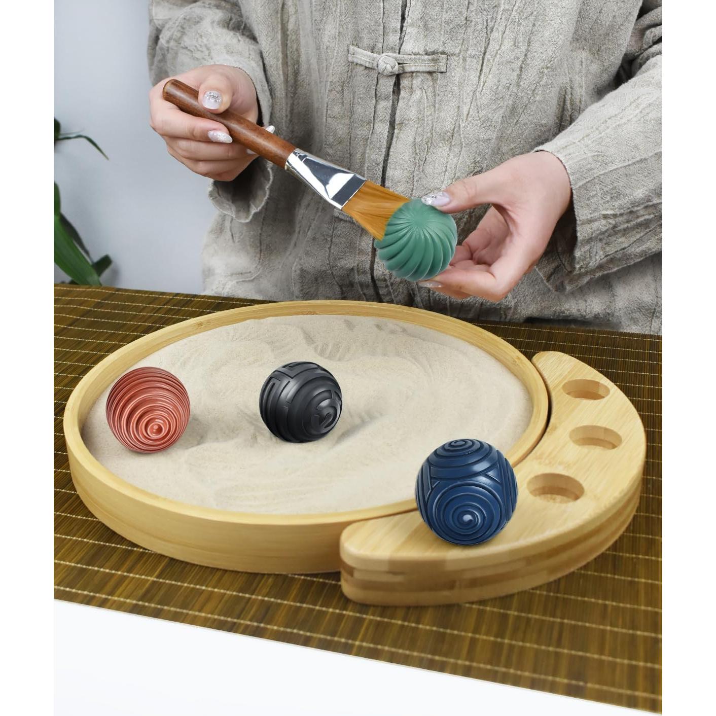 Jardín Zen Japonés Artcome 30cm con 4 Bolas y Rastrillos