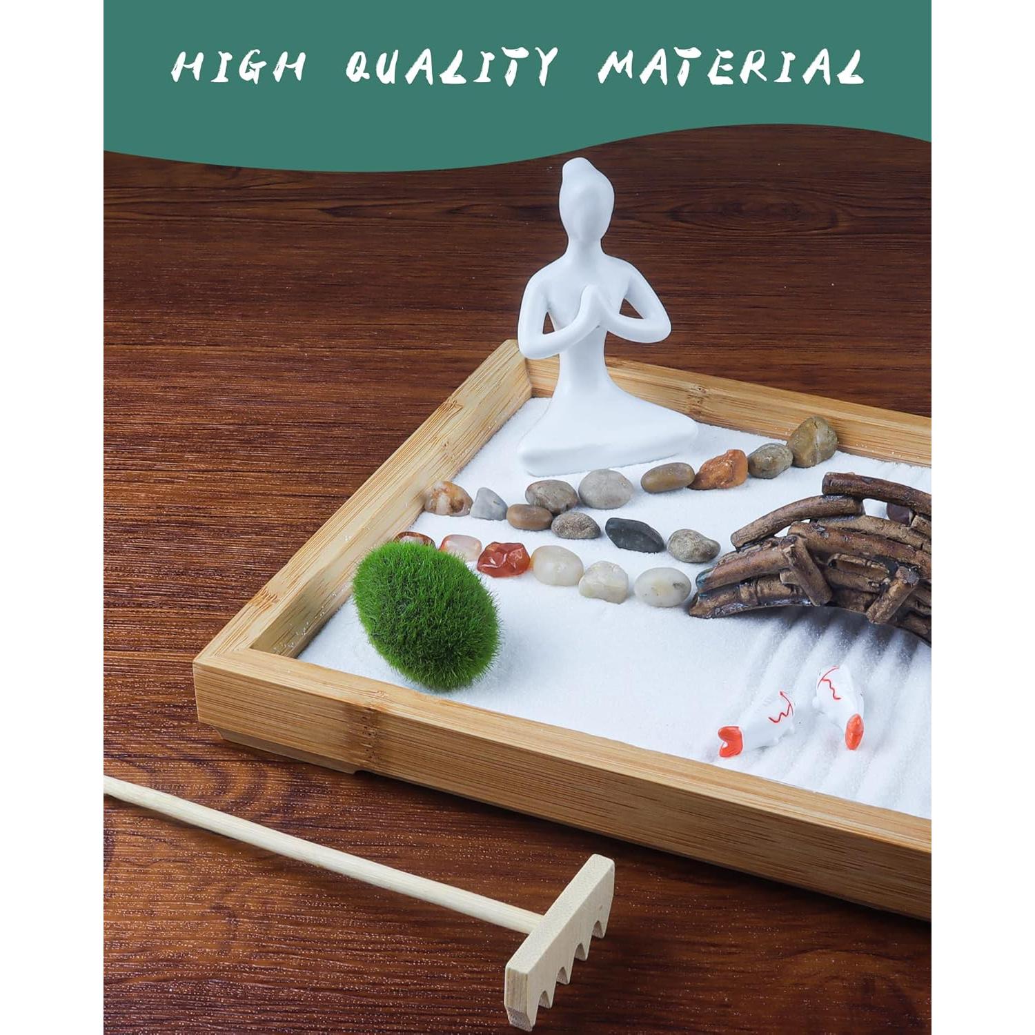 Jardín Zen Japonés de Escritorio Life Flows 30.48x20.32 cm