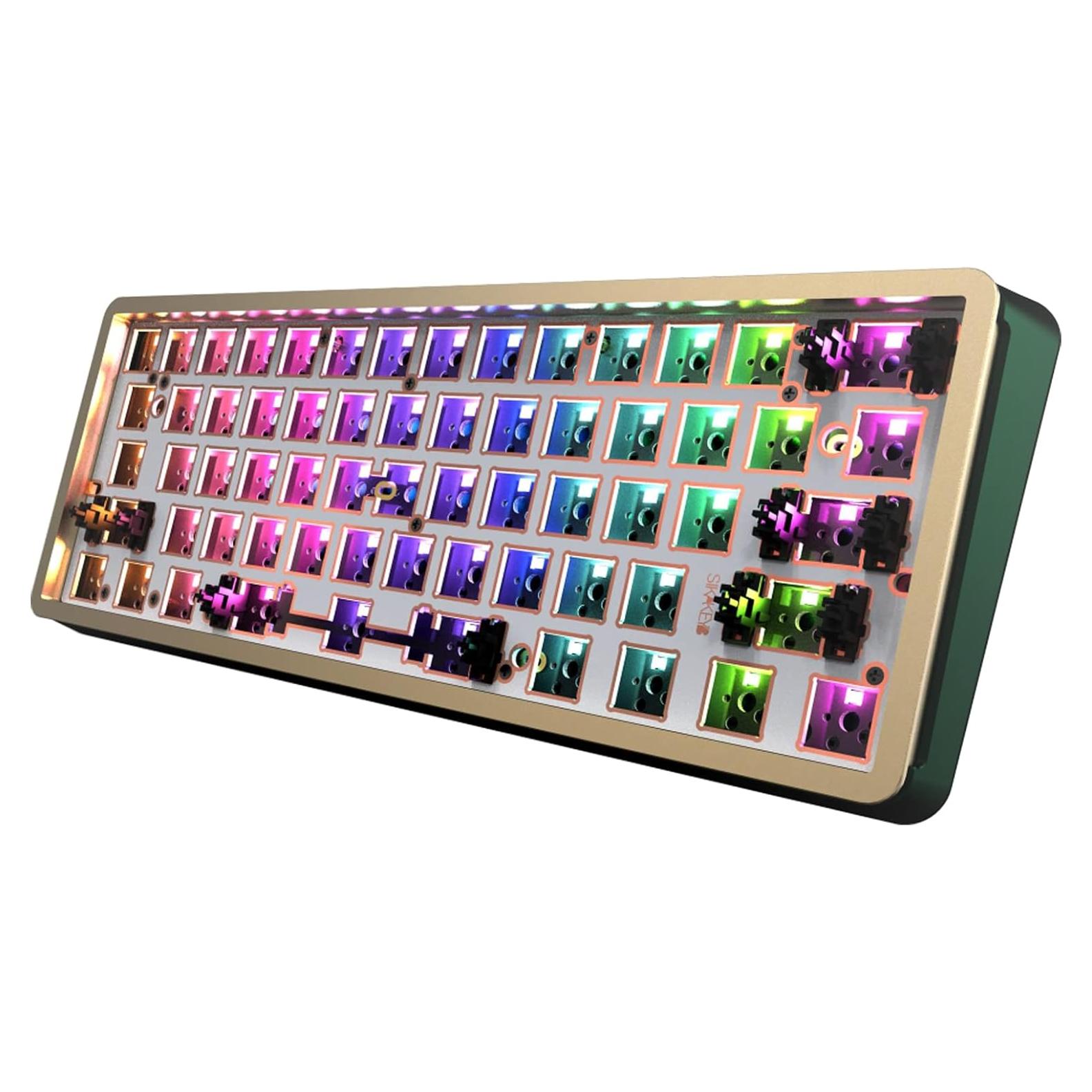 Teclado Mecánico DIY SIKKEYB GK61 Aluminio RGB Hot Swap