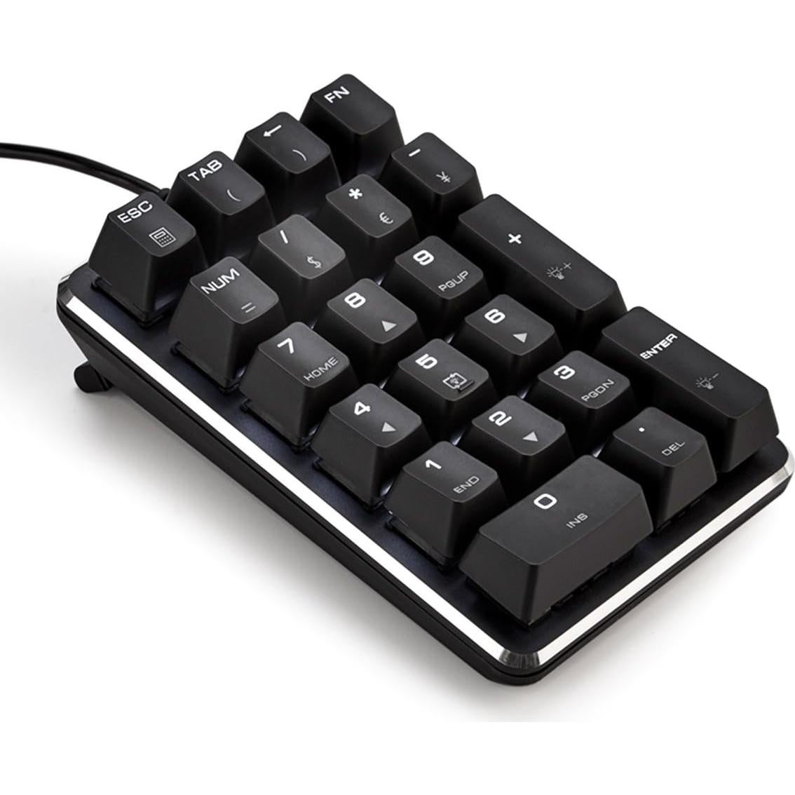 Teclado Numérico Mecánico Qisan Inalámbrico Bluetooth 21 Teclas