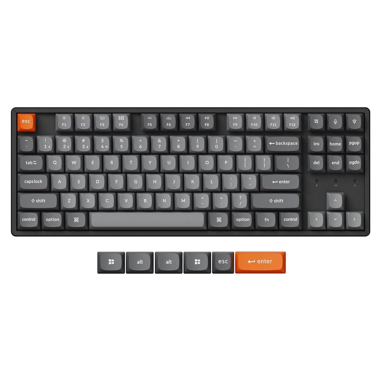 Teclado Mecánico Inalámbrico Keychron K8 Max 80% Rojo