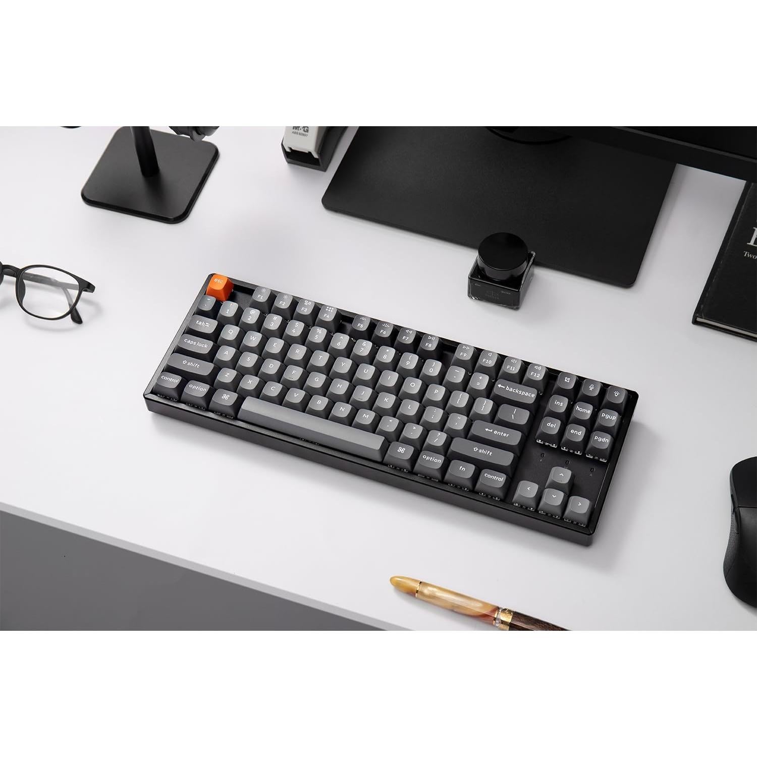 Teclado Mecánico Inalámbrico Keychron K8 Max 80% Rojo