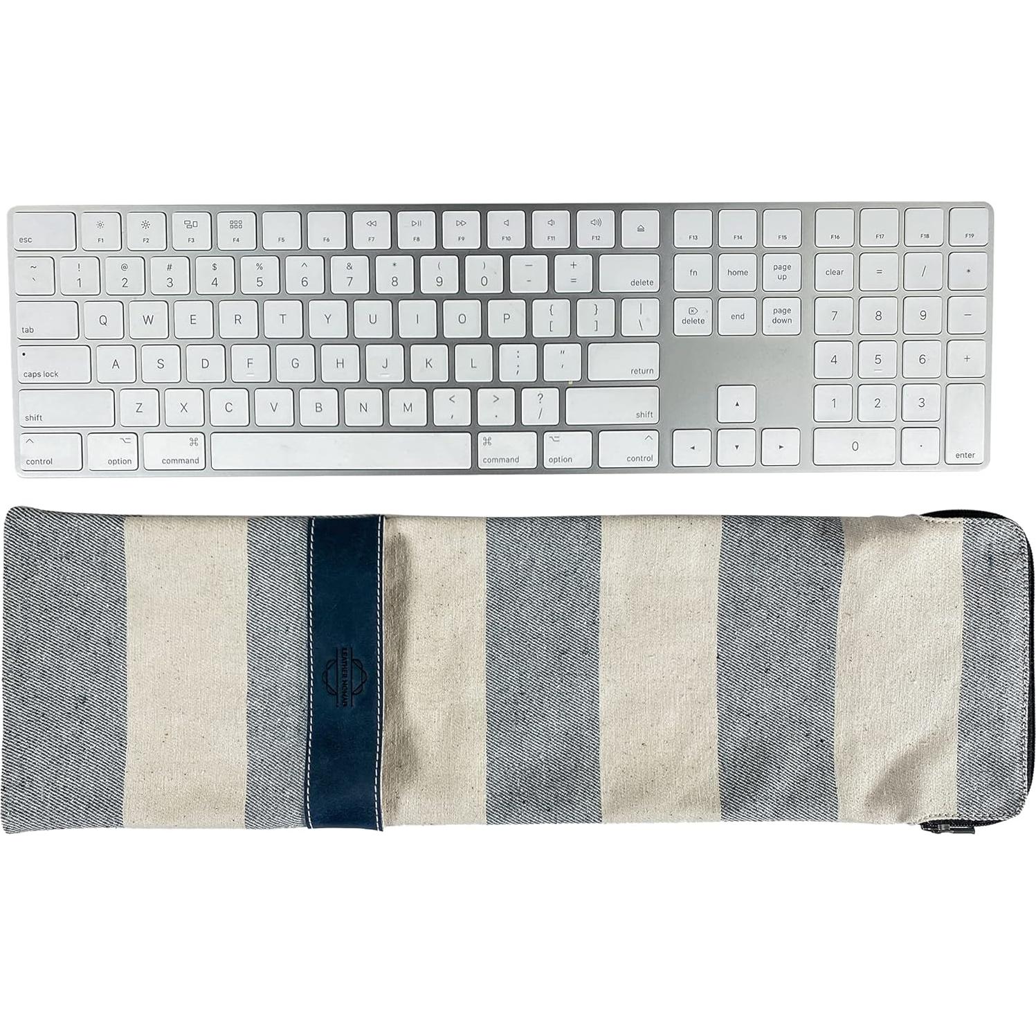 Funda de Teclado Mágico Denim Hecha a Mano Leather Nomad