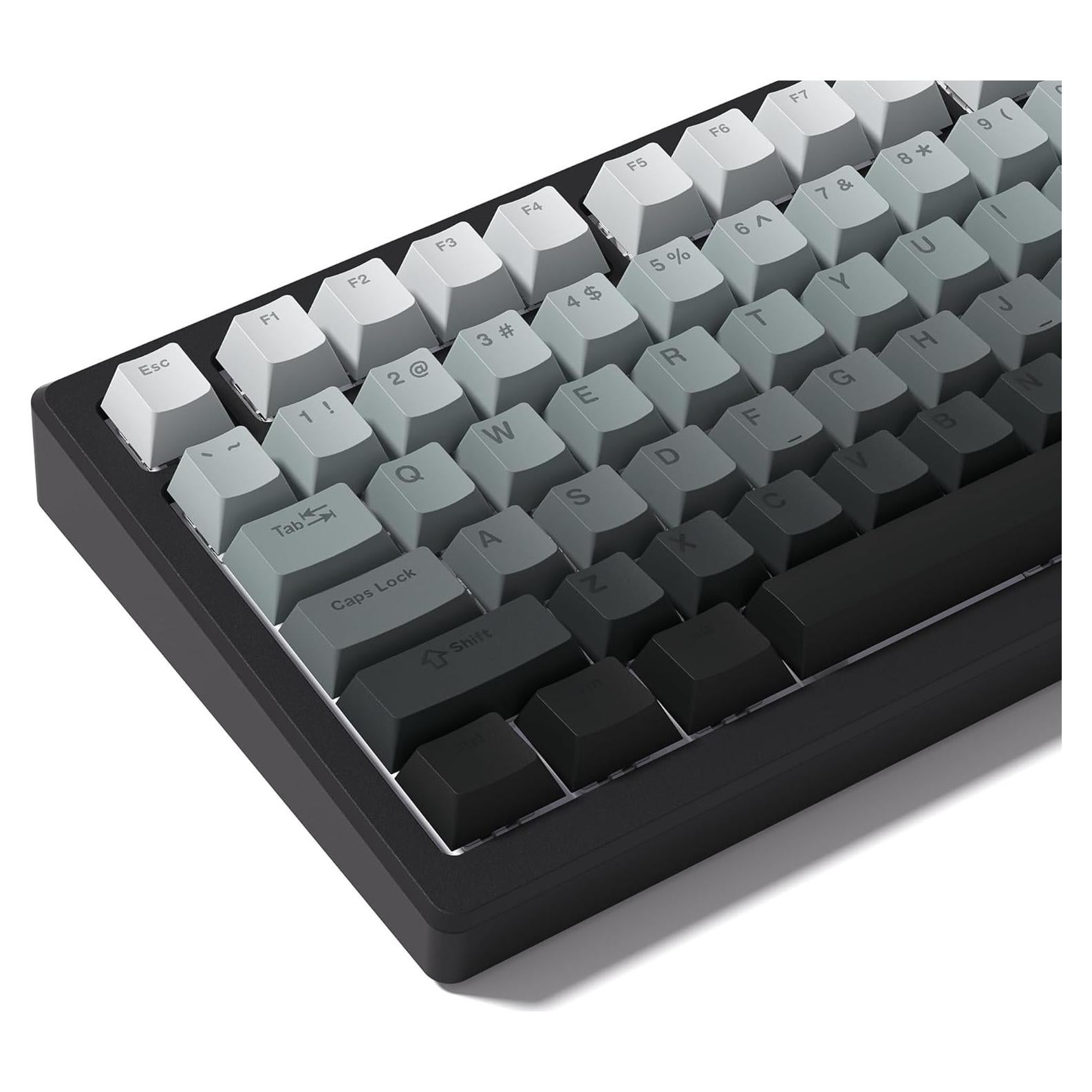 Teclas Personalizadas PBT Rainy75 Gris Perfil Cherry RGB