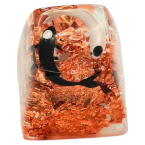 Tecla de resina Koi artesanal para teclado mecánico Cherry MX