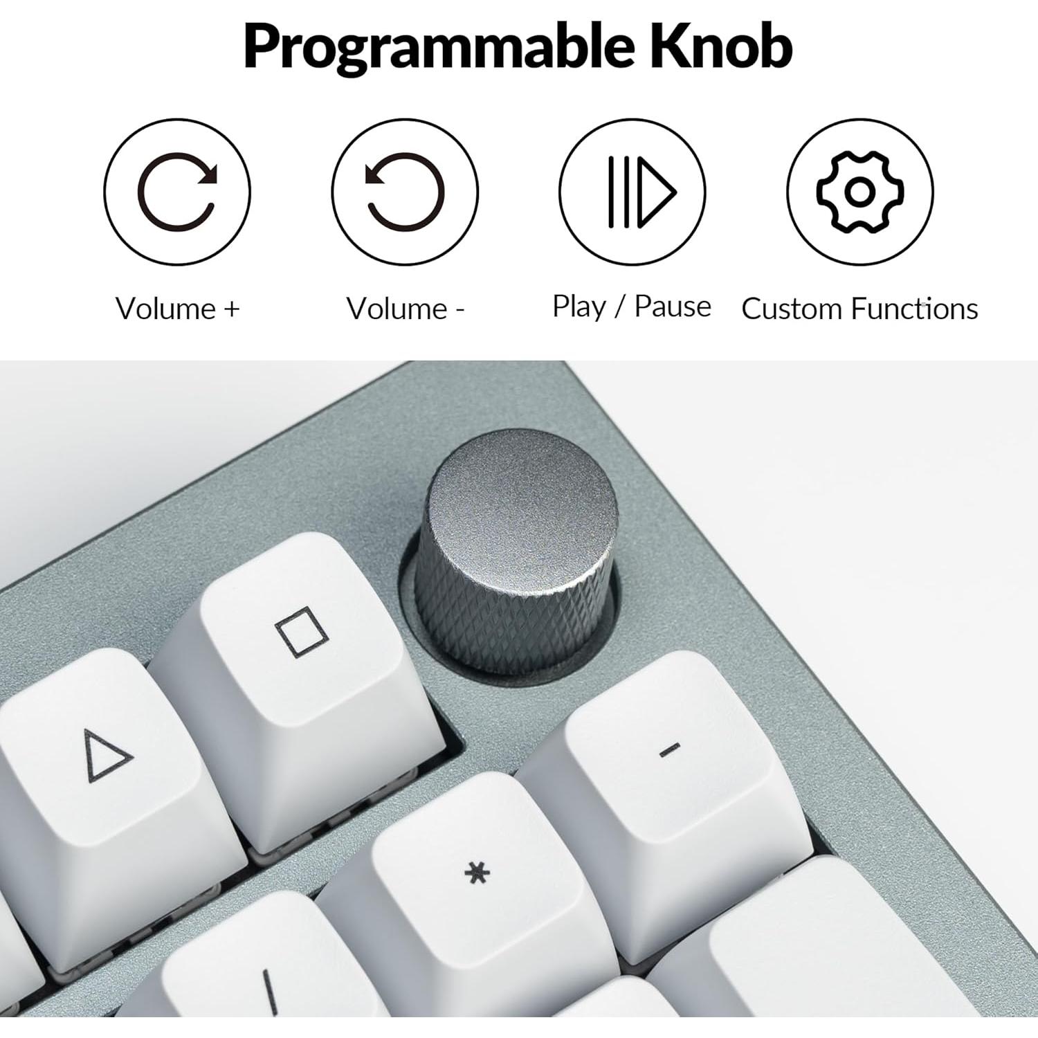 Teclado Mecánico Inalámbrico Keychron Q5 Pro 96% PBT K Pro Rojo