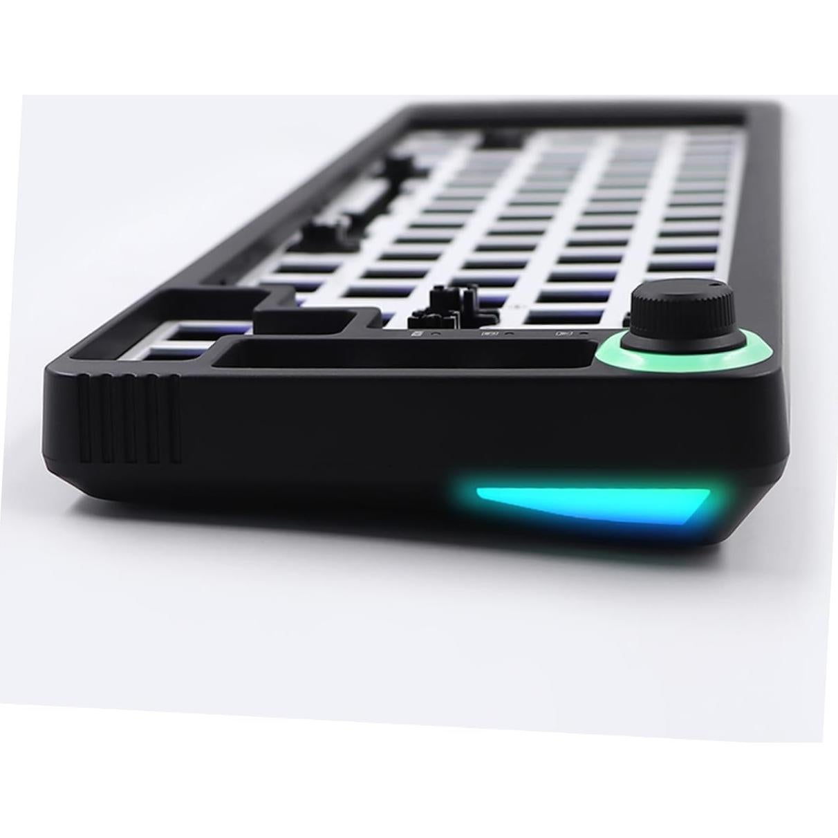 Hemoton Mechanical Keyboard Case Plate DIY Hot-swappable RGB Mechanical Keyboard Wired Gaming Ergonomic
