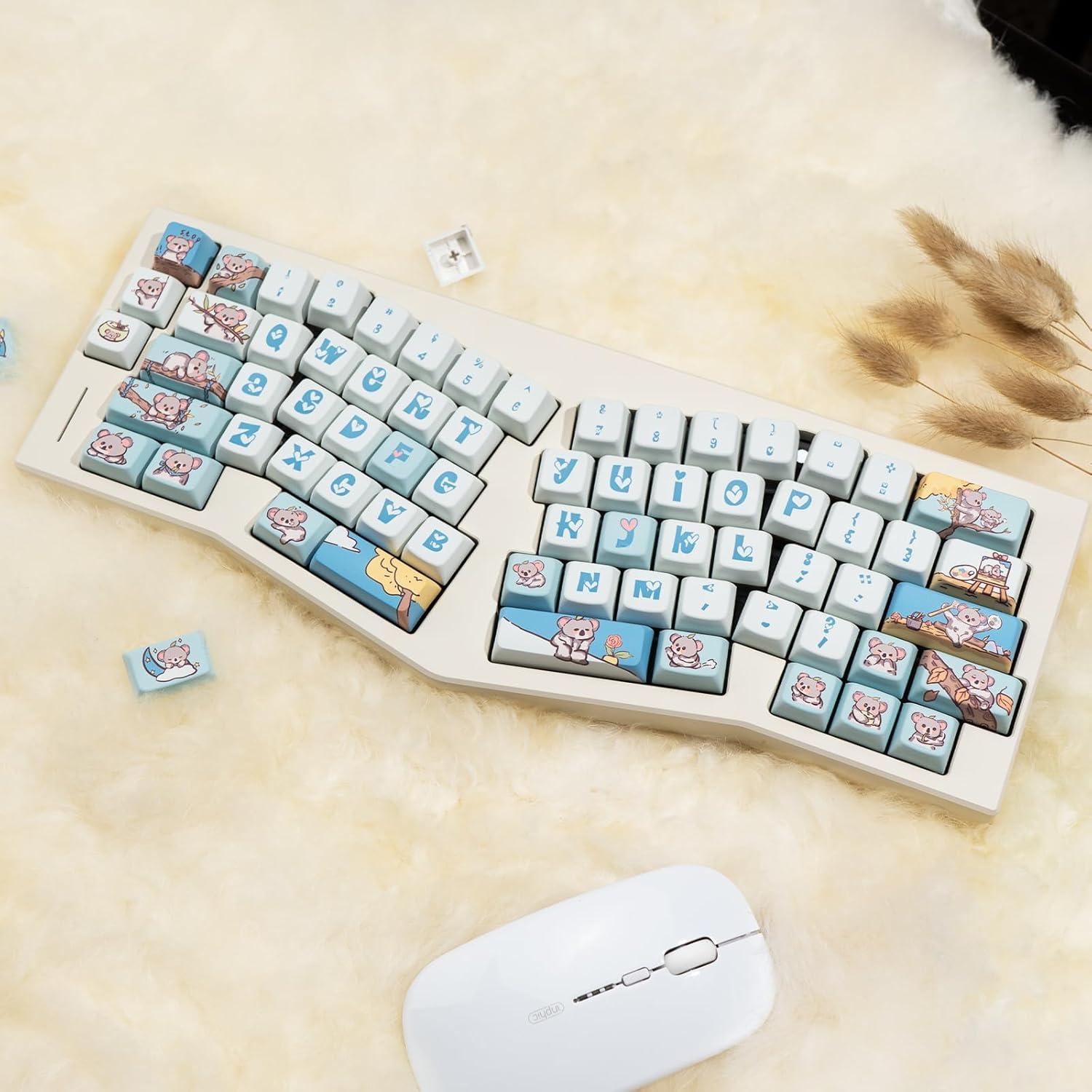 Juego de Teclas PBT 74 Teclas Koala MDA para Teclados Mecánicos