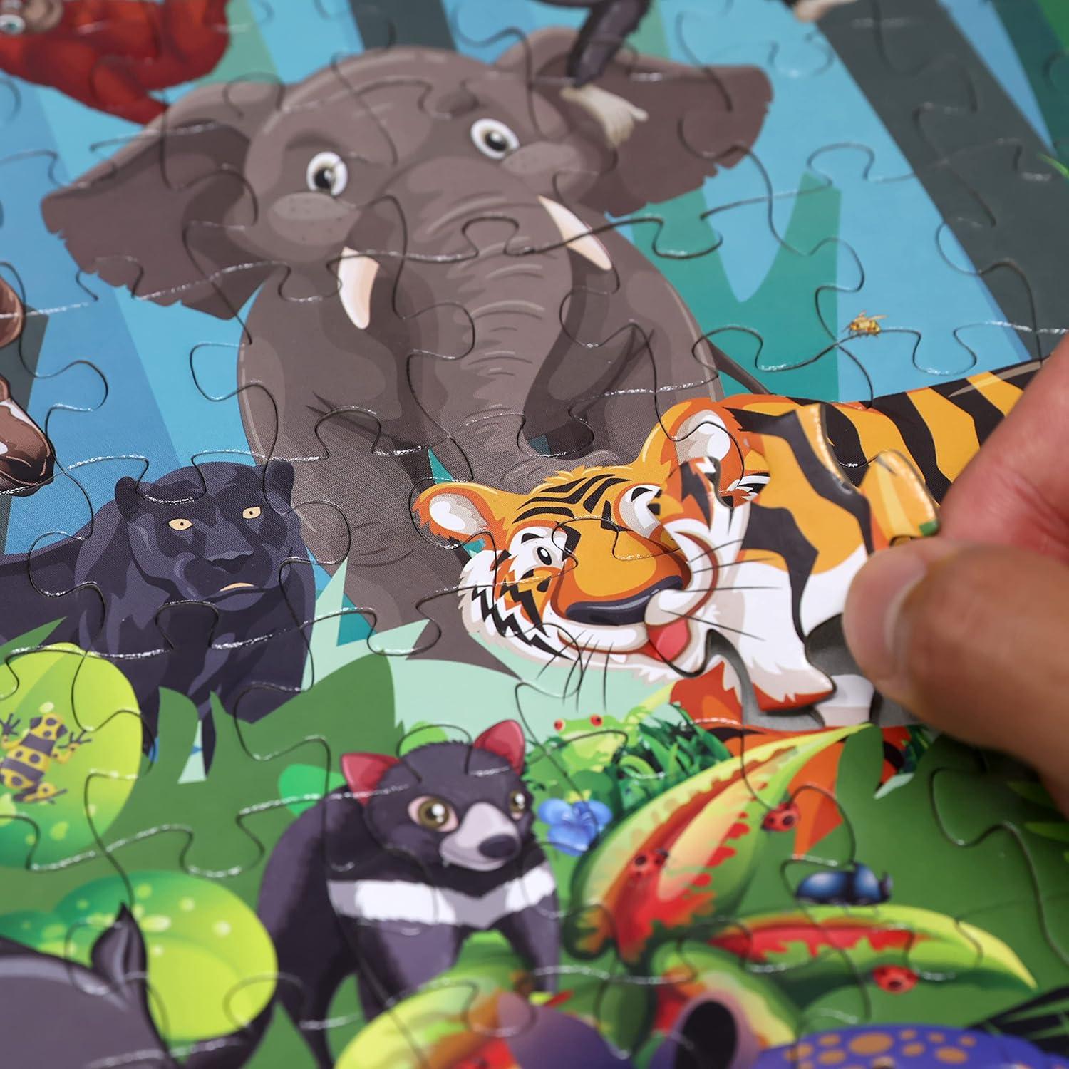 Rompecabezas Think2Master 500 Piezas Animales Selva 68x48cm