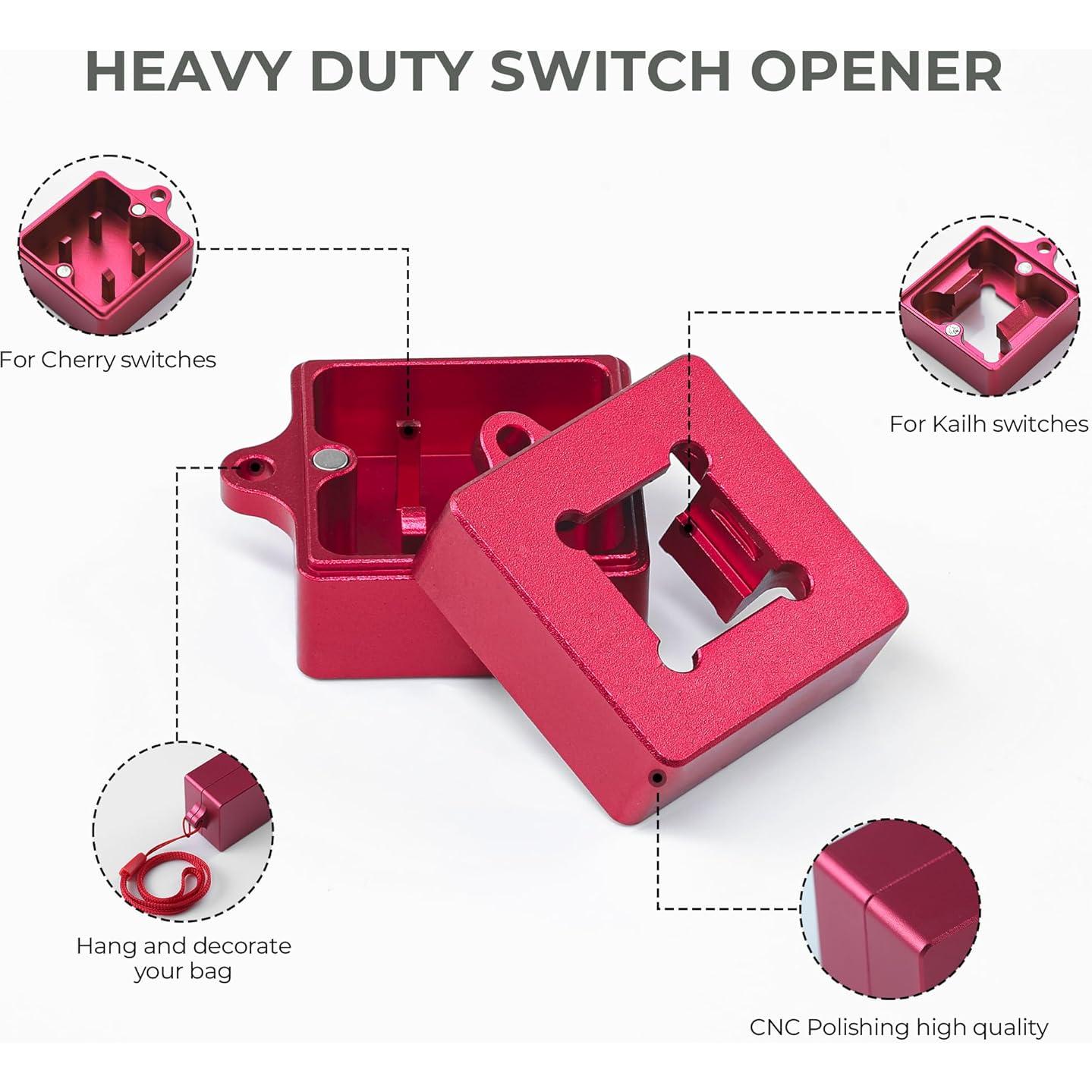 Abridor de Interruptores Mecánicos Aluminio Rojo para Cherry MX