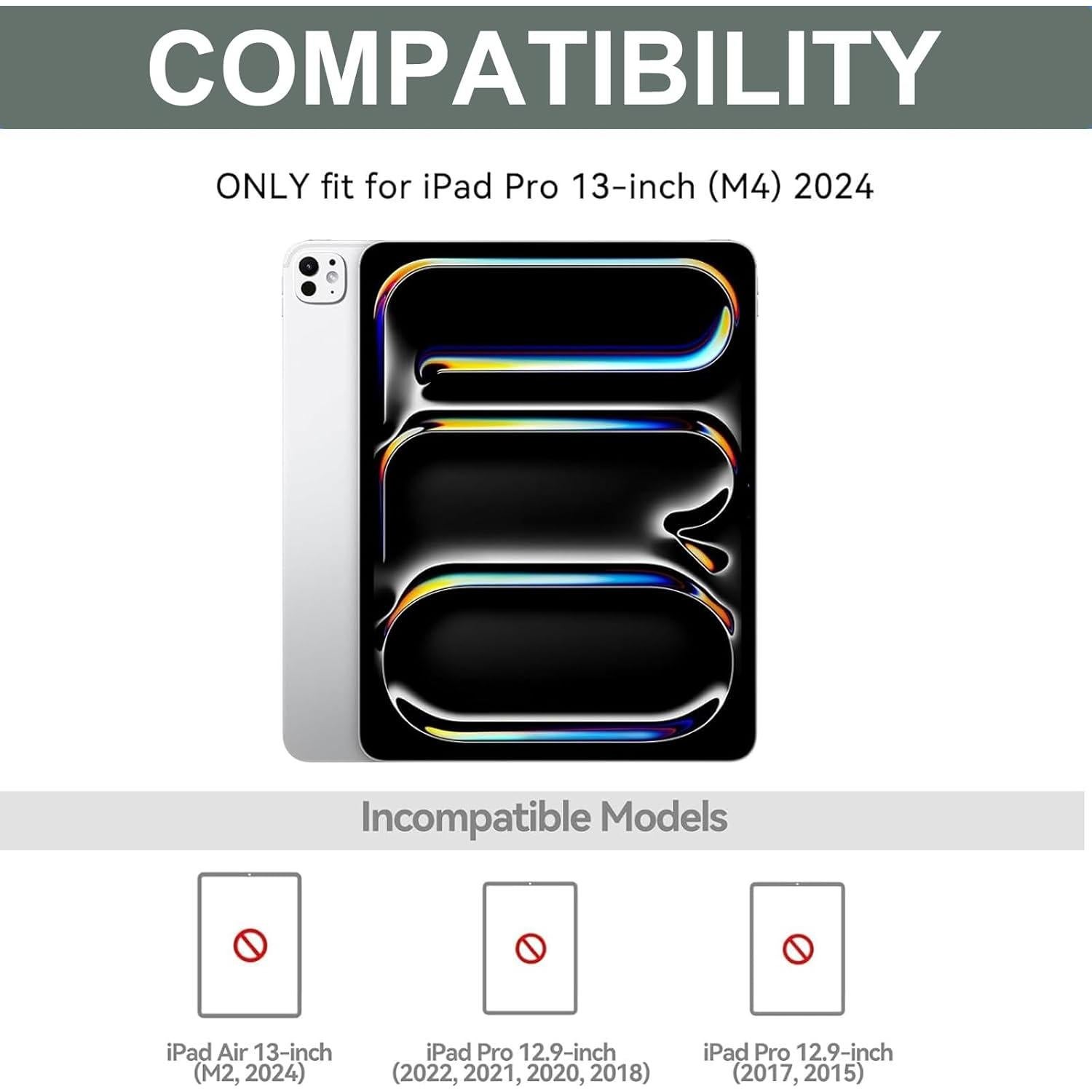 Funda con Teclado SENGBIRCH para iPad Pro 13" M4 2024 Verde