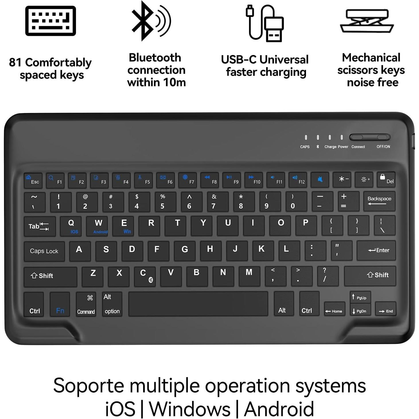 Funda con Teclado SENGBIRCH para iPad Pro 13" M4 2024 Verde