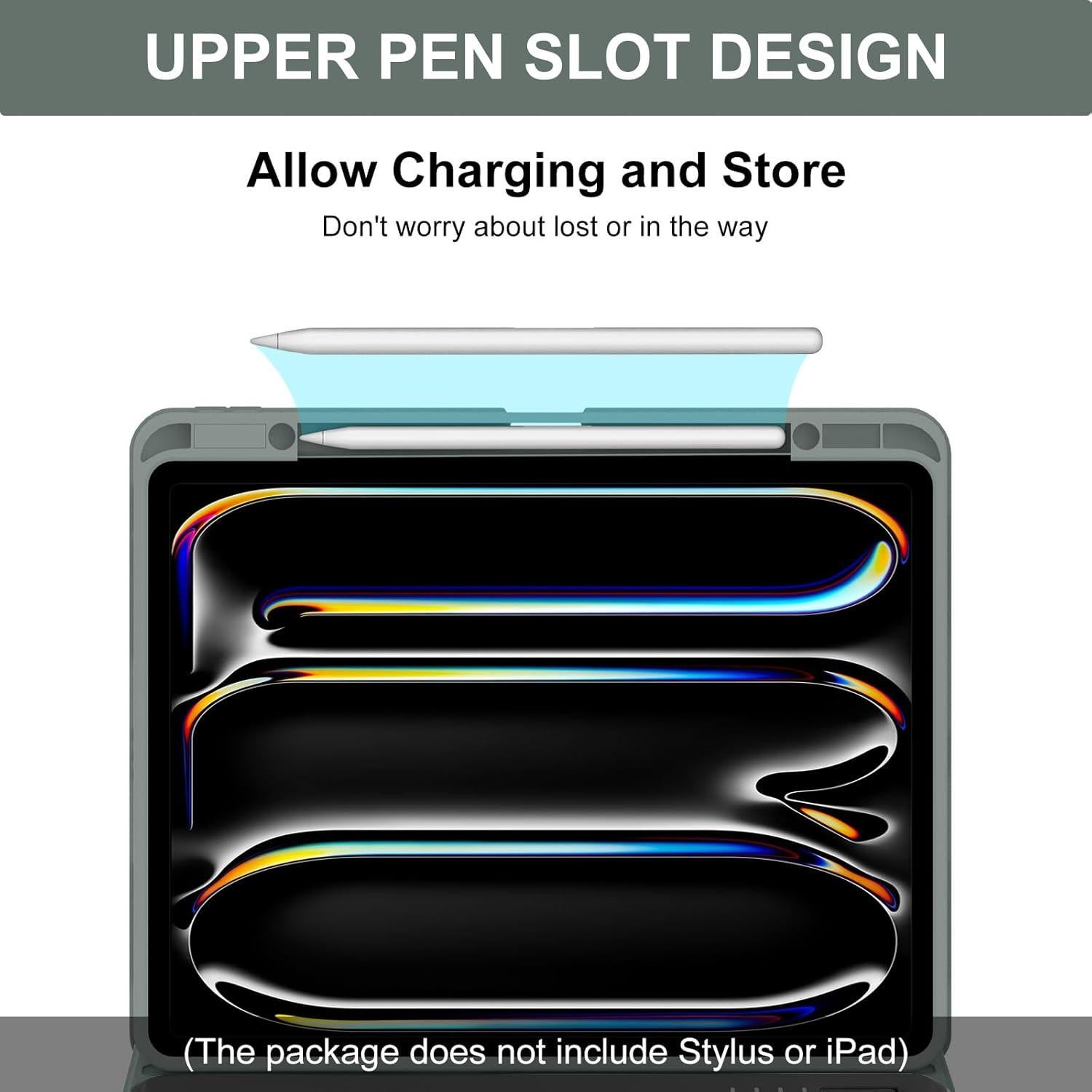 Funda con Teclado SENGBIRCH para iPad Pro 13" M4 2024 Verde