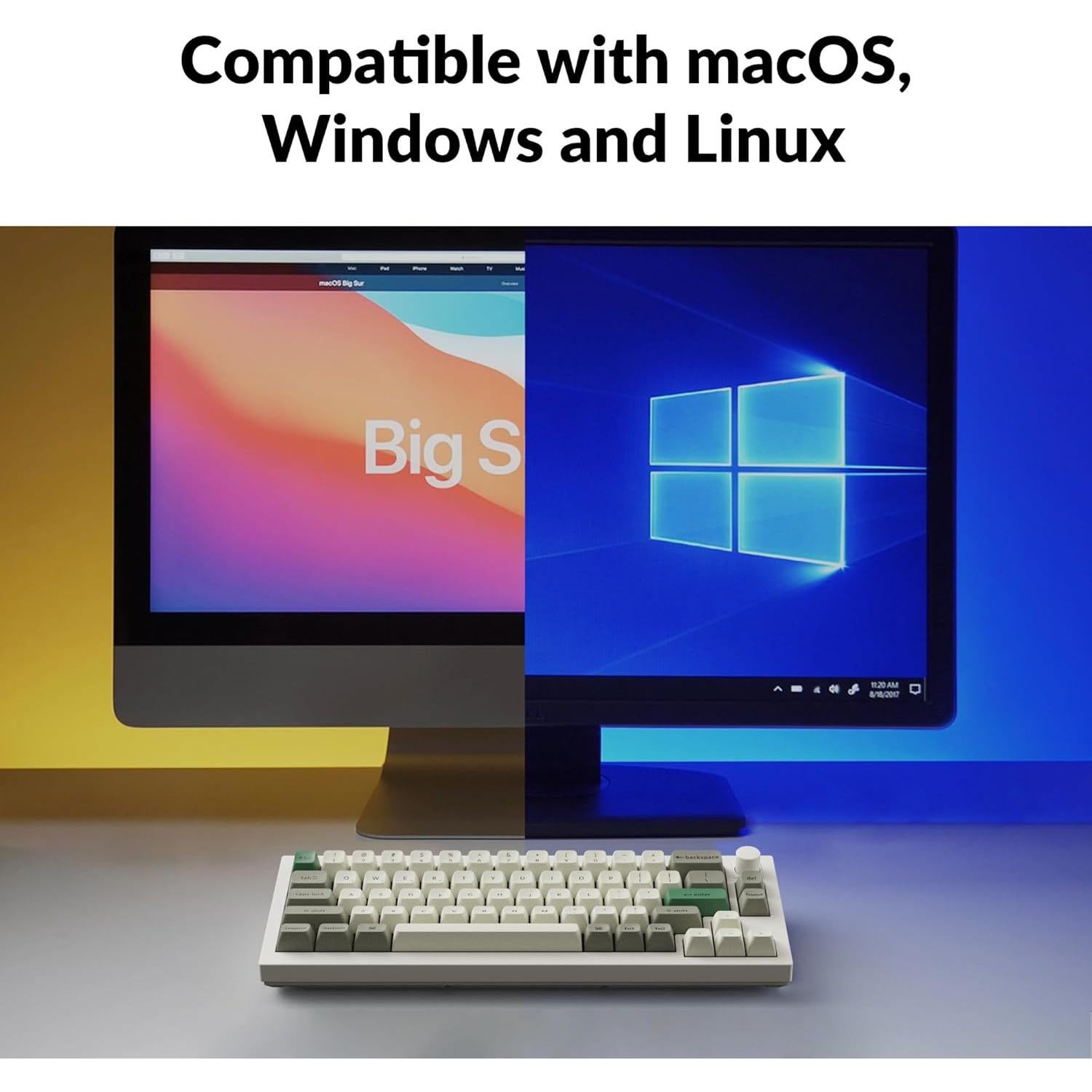 Teclado Mecánico Inalámbrico Keychron Q2 Max RGB 65% Gateron Rojo